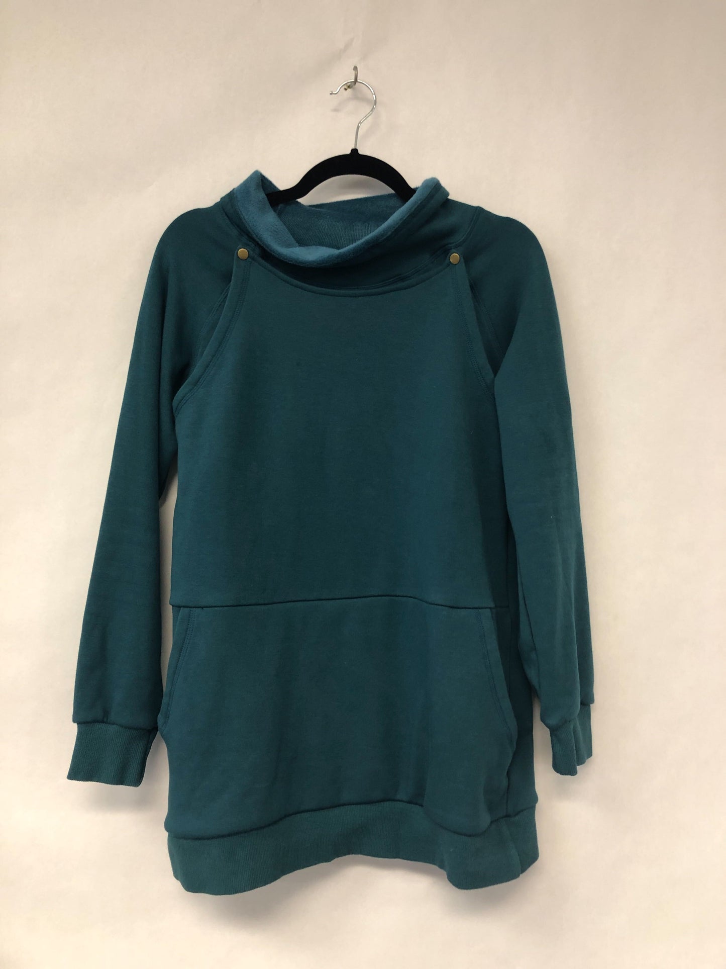 Outlet 6271 - Latched Mama Harbor Snap Nursing Pullover - Peacock - Medium