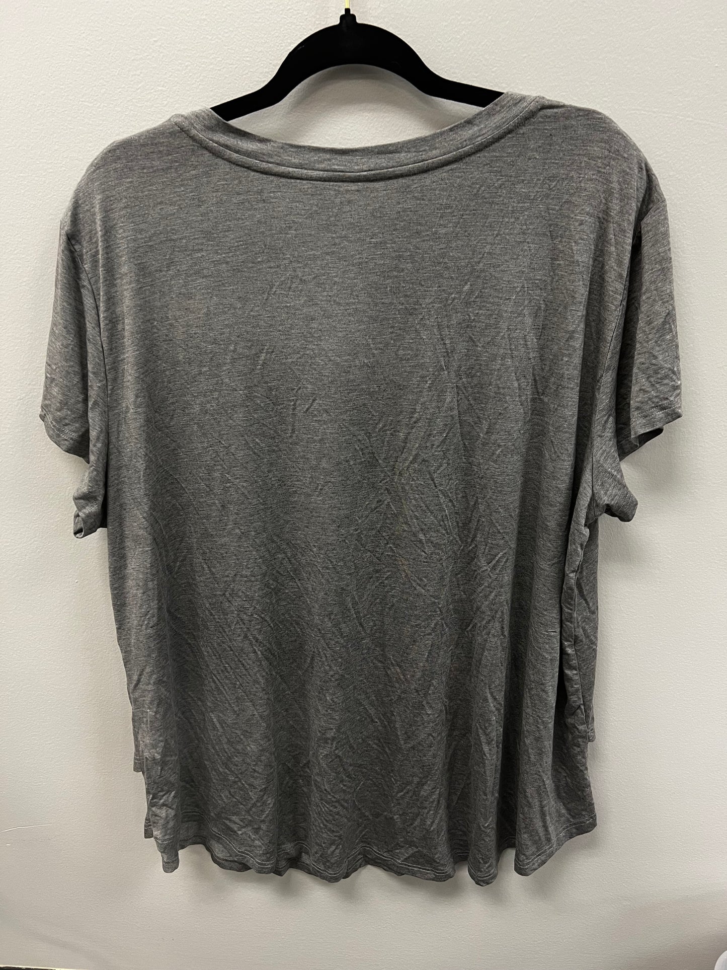 Outlet 5627 - V-Neck Boyfriend Nursing Tee - Light Grey - 2X