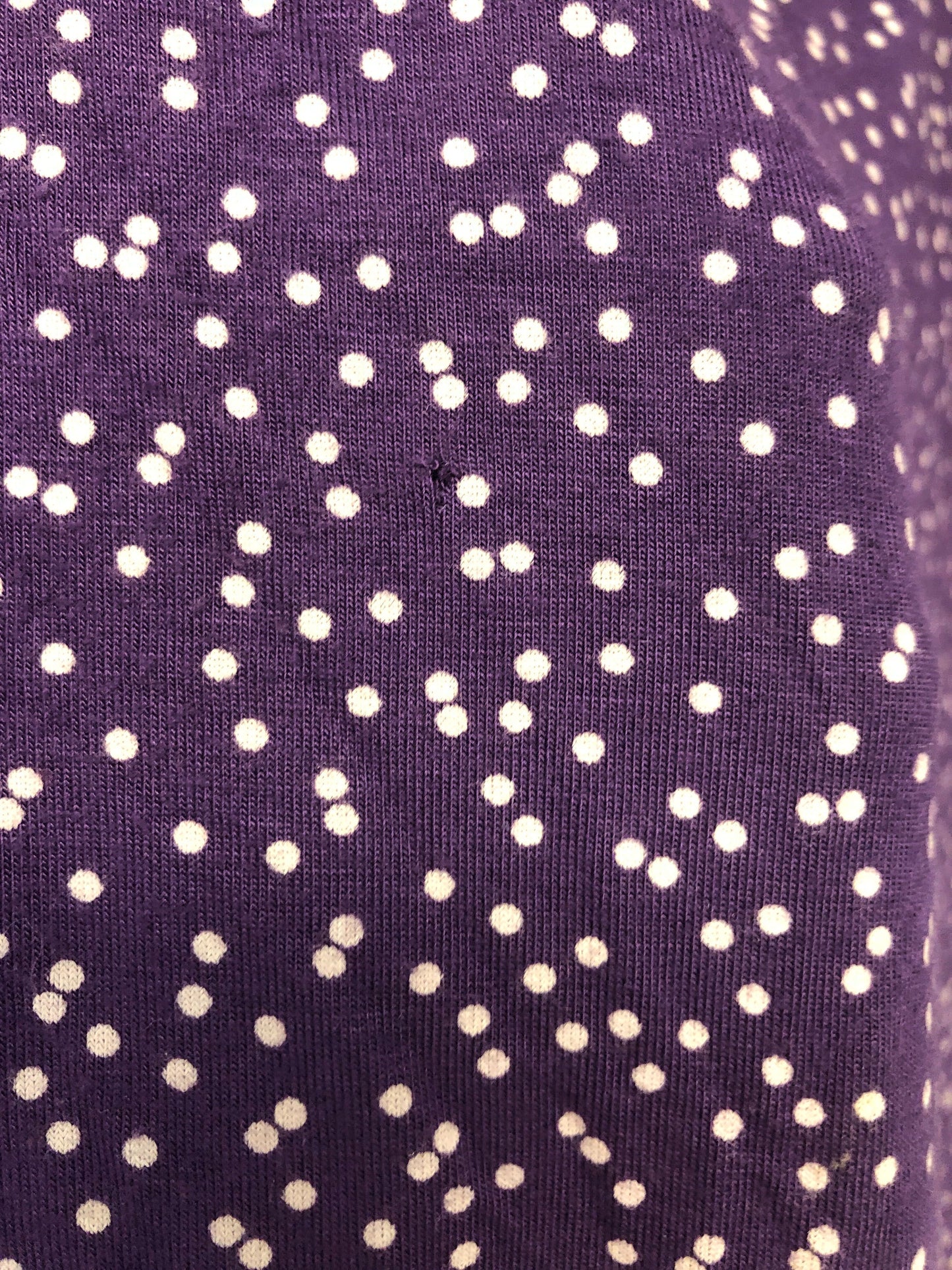 Outlet 6107 - Latched Mama Boardwalk Nursing Romper - Purple Dots - 3X