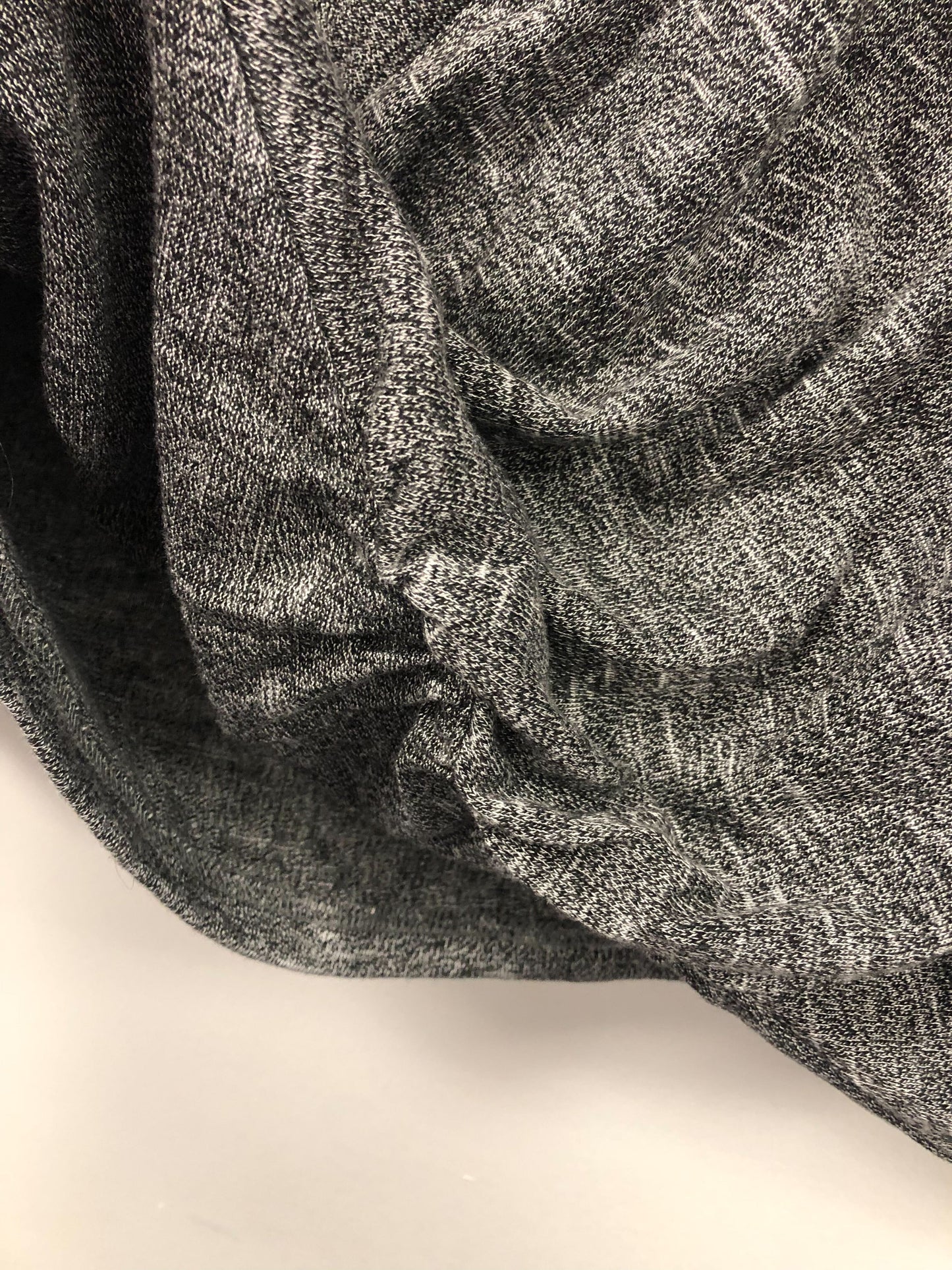 Outlet 5532 - Latched Mama Tie-Front Nursing Sweater - Dark Heathered Charcoal - Extra Small