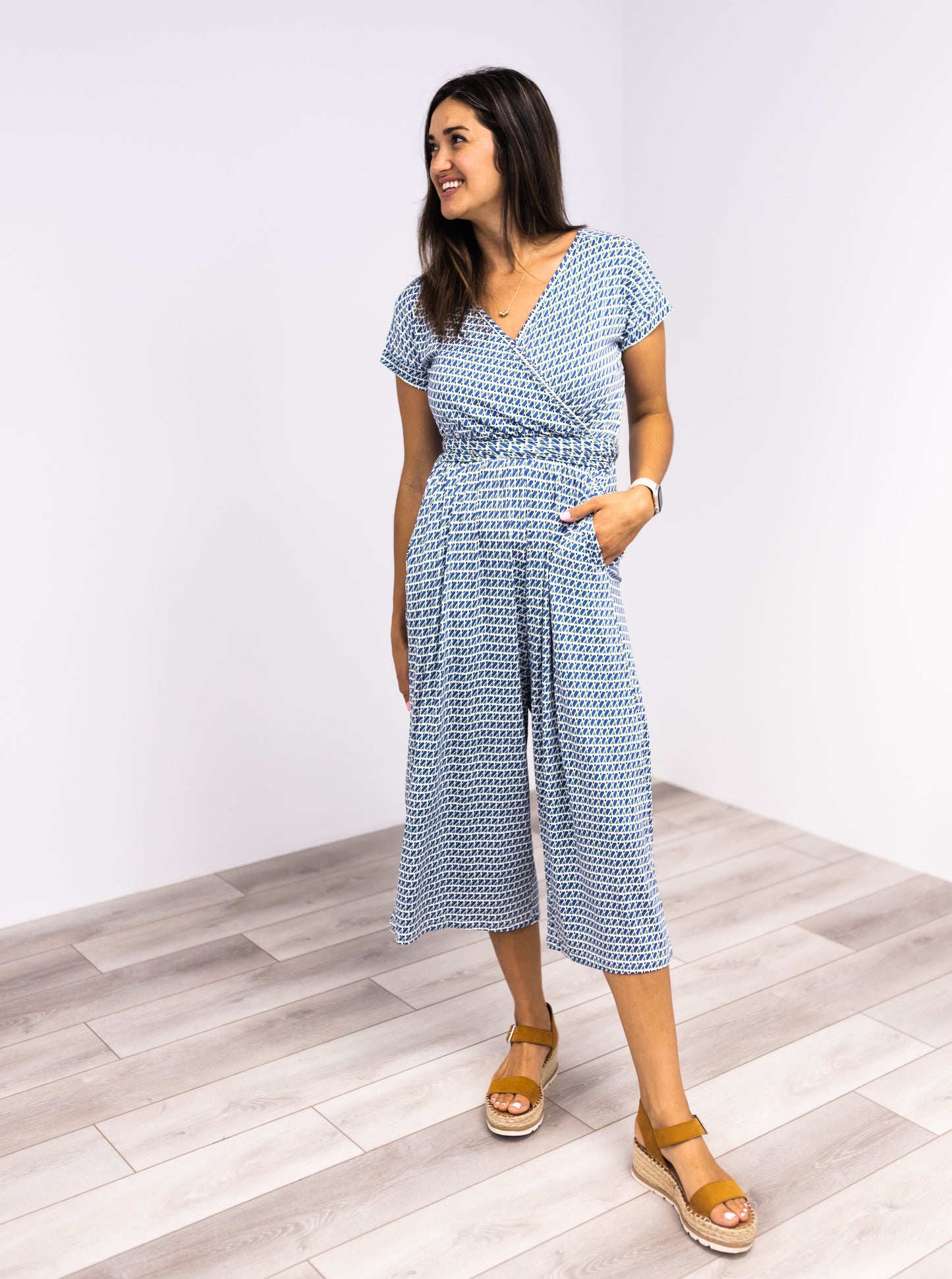 Latched Mama V-Neck Nursing Jumpsuit