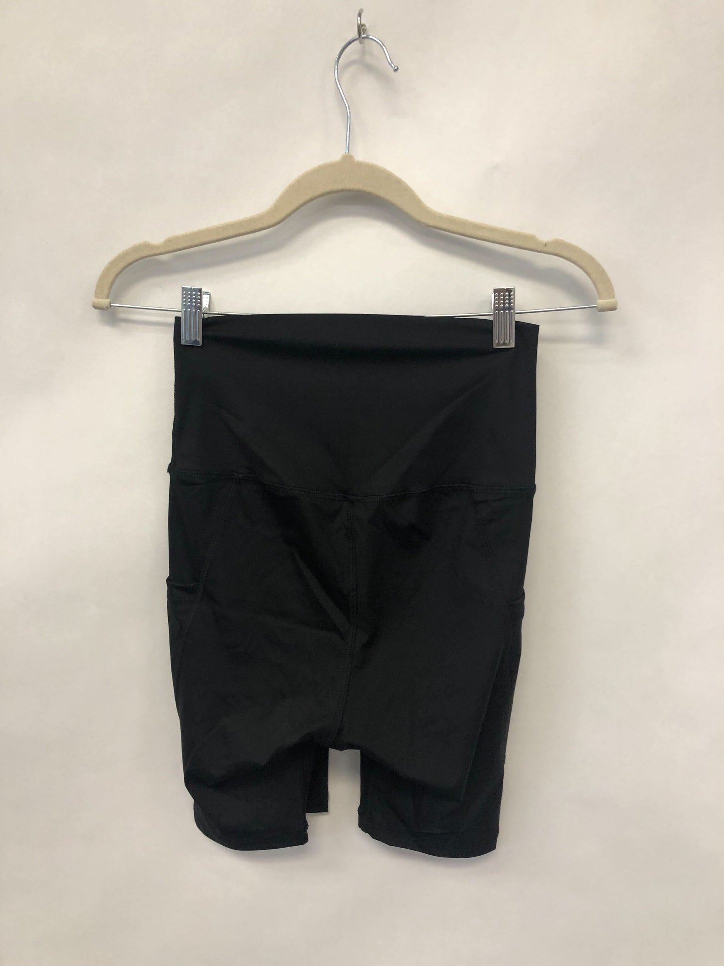 Outlet 6126 - Latched Mama High Waisted Biker Shorts with Side Pocket - Black - Small