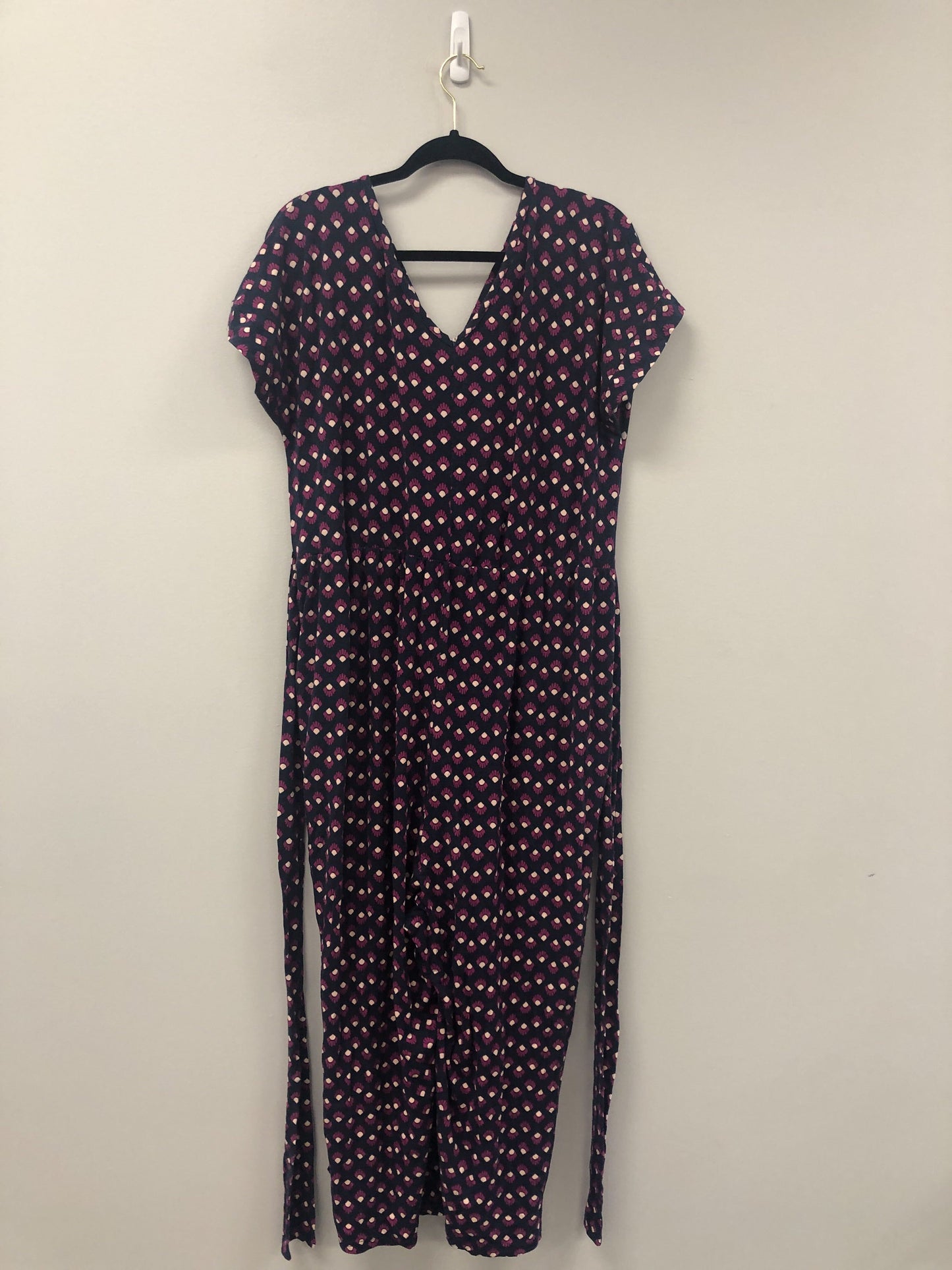 Outlet 5634 - Latched Mama V-Neck Nursing Jumpsuit - Treasure Cove - 1X
