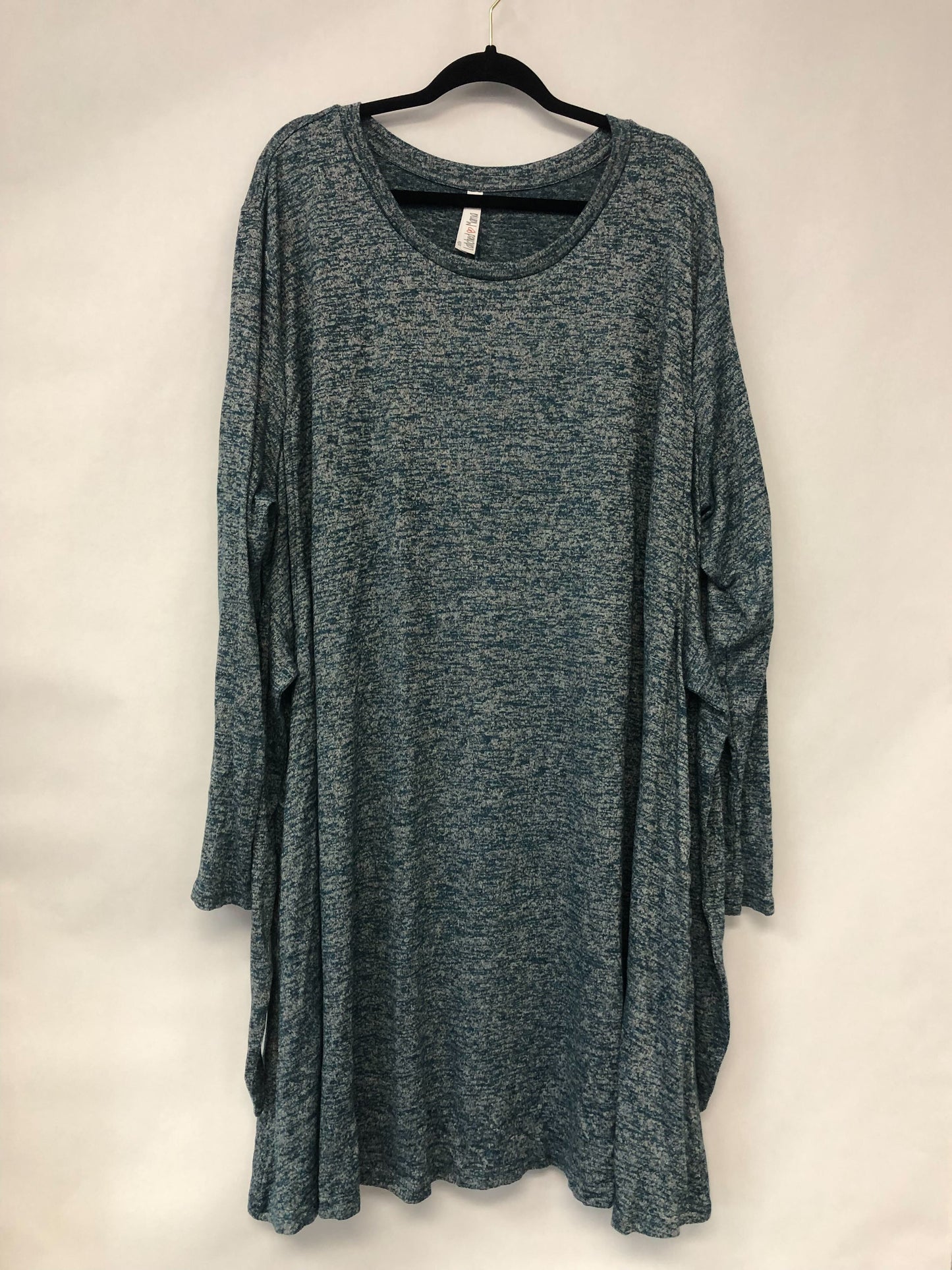 Outlet 6160 - Latched Mama Sweater Nursing Dress - Pacific Teal - 4X