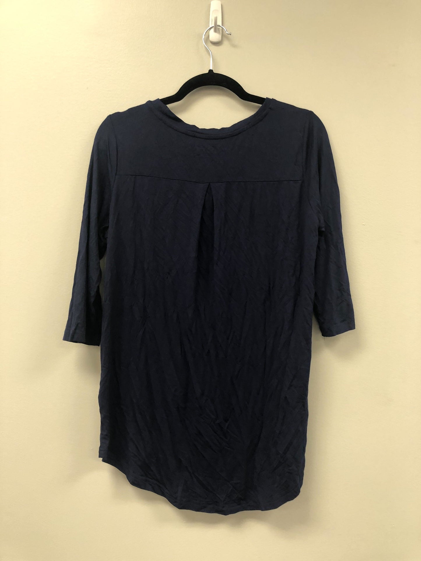 Outlet 5558 - Latched Mama 3/4 Sleeve Scoop Neck Nursing Top 2.0 - Navy - Small