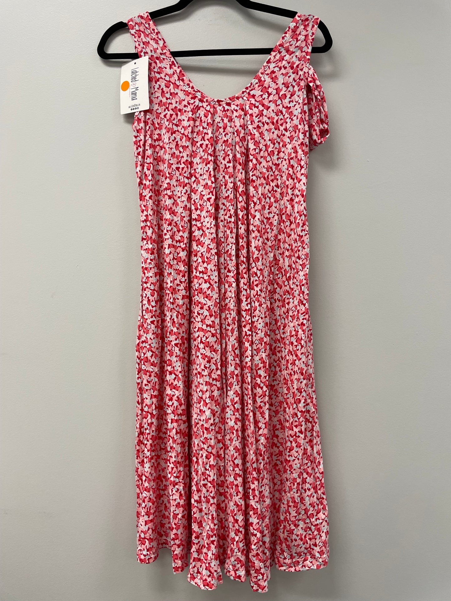 Outlet 5773 - Latched Mama Nursing Romper - Hearts - Petite