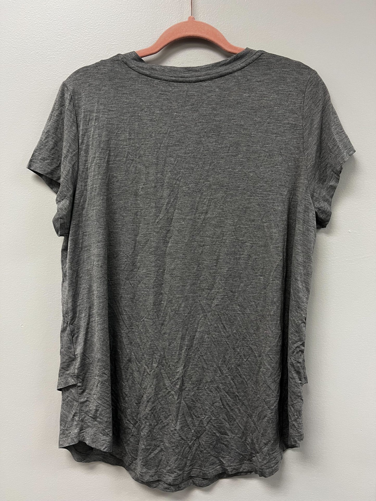 Outlet 6010 - V-Neck Boyfriend Nursing Tee - Light Grey - Large