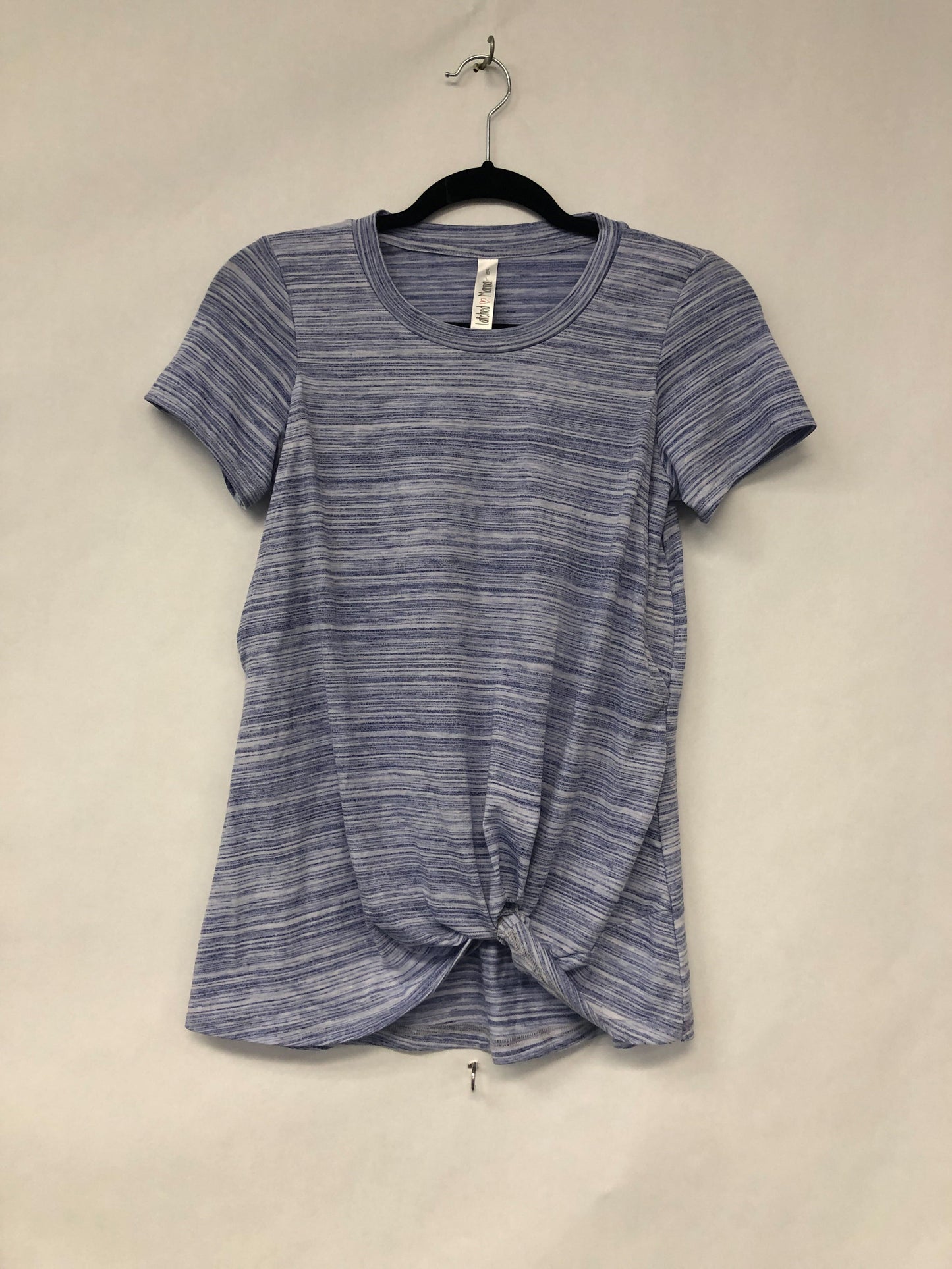Outlet 6266 - Latched Mama Twist Front Nursing Tee - Tranquil Waters - Extra Small