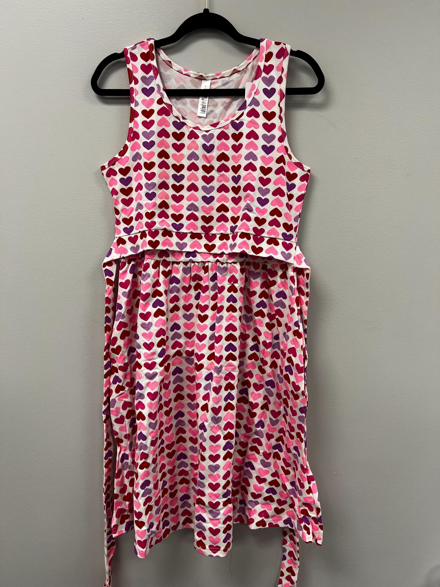 Outlet 5900 - Latched Mama Sunkissed Nursing Sundress - Hearts - Medium