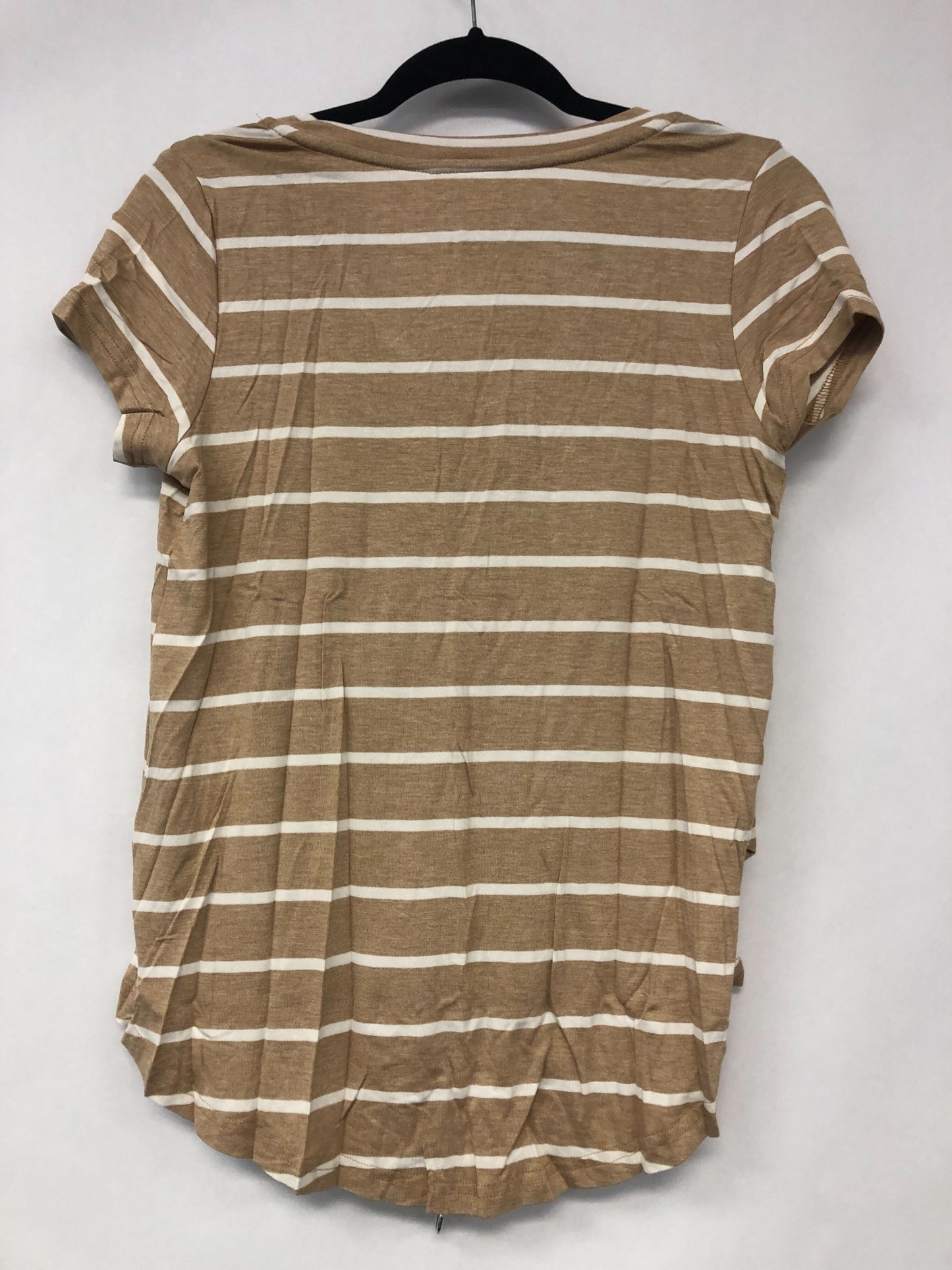Outlet 6150 - Printed V-Neck Boyfriend Nursing Tee - Sand Stripe - Extra Small