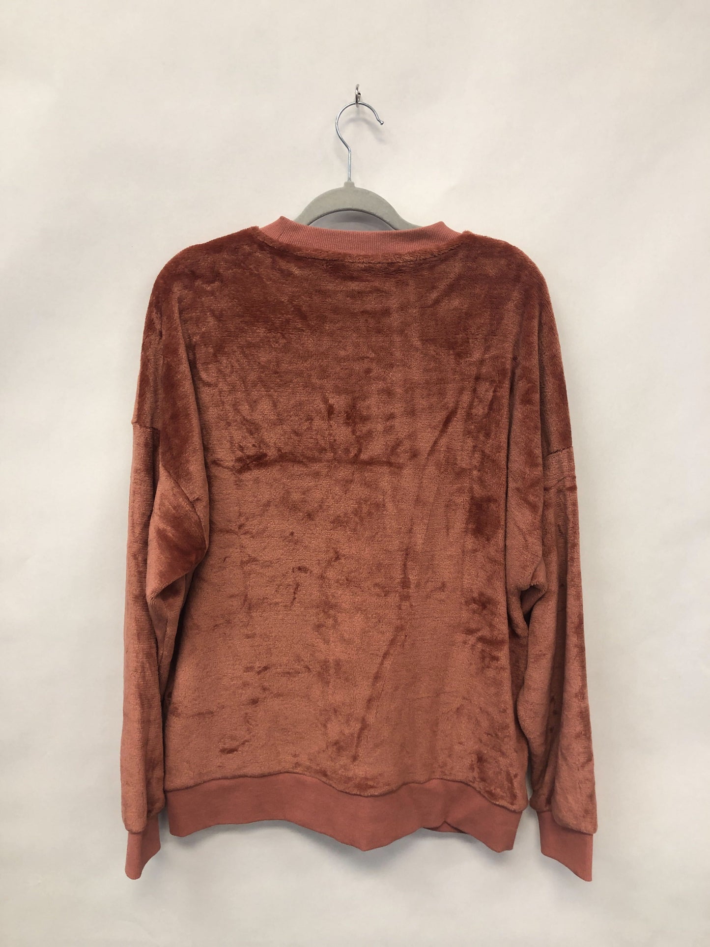Outlet 6063 - Latched Mama Fleece Snap Nursing Pullover - Dark Mauve - Large