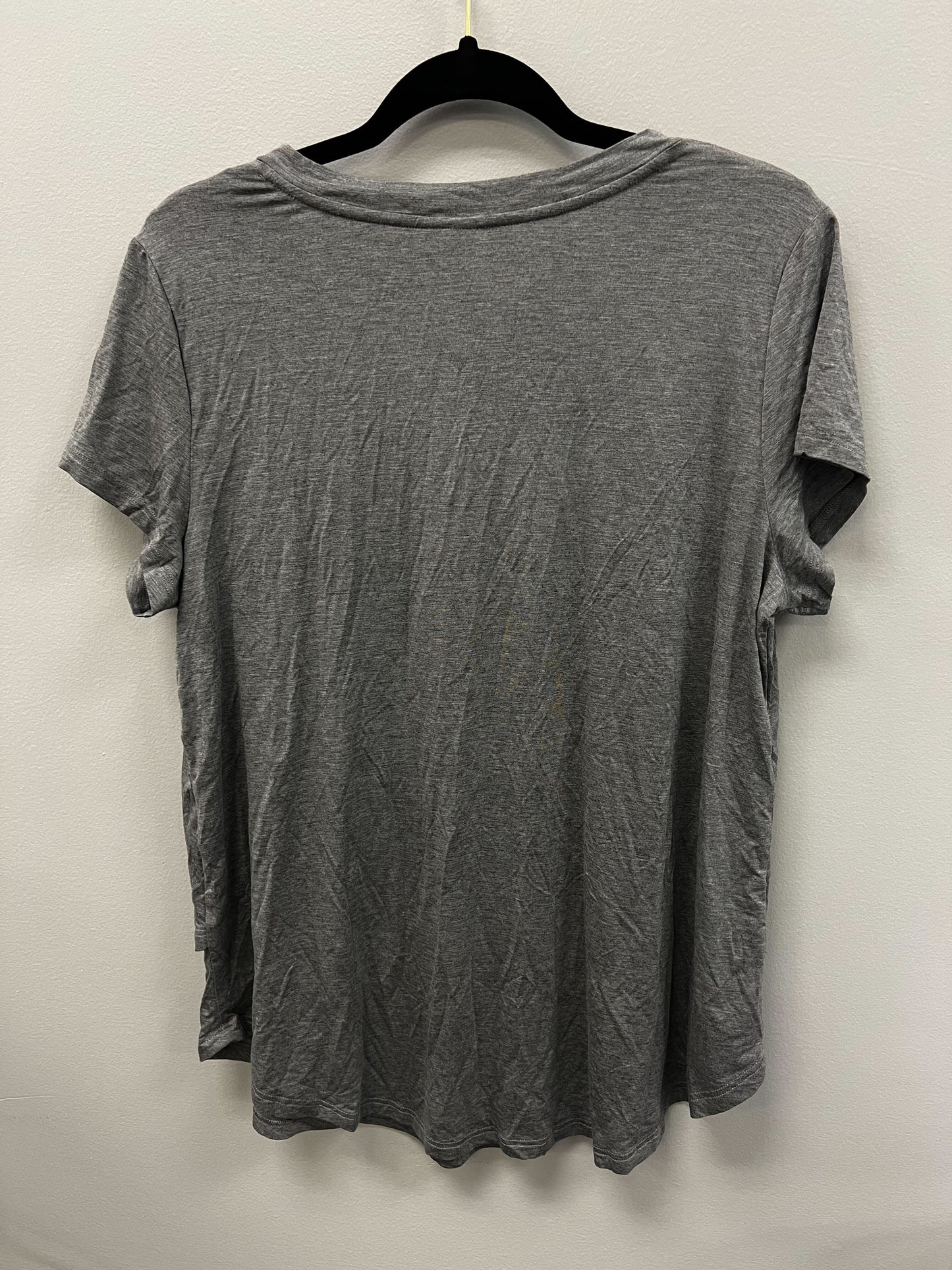 Outlet 5626 - V-Neck Boyfriend Nursing Tee - Light grey - Large