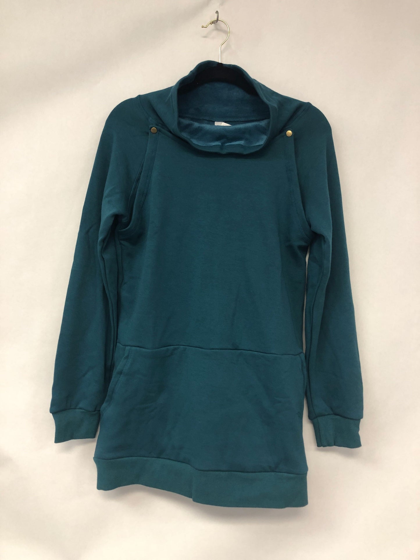 Outlet 6092 - Latched Mama Harbor Snap Nursing Pullover - Peacock - Large