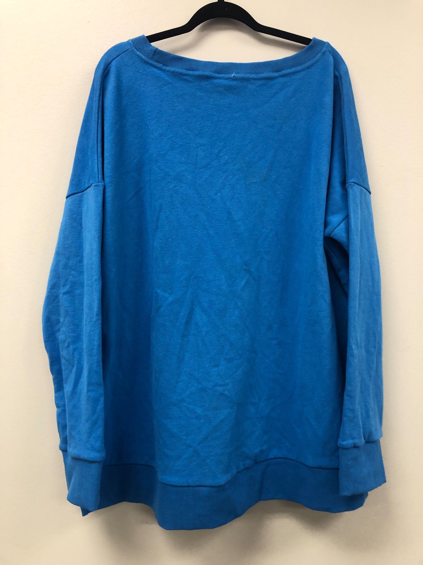 Outlet 5534 - Latched Mama Deluxe Crewneck Nursing Pullover - Azure - 2X/3X