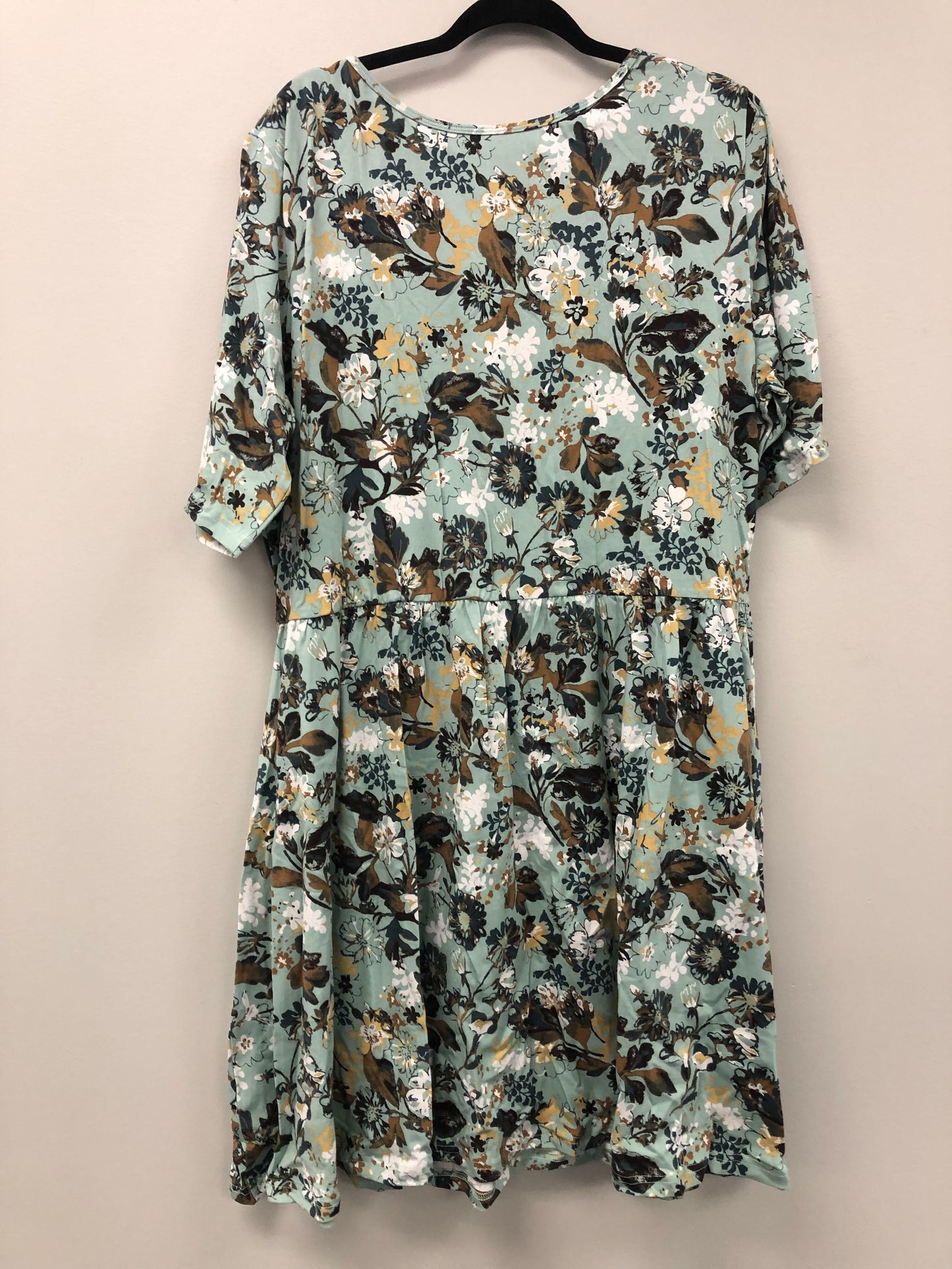 Outlet 5944 - Latched Mama Classic Cotton Nursing Dress - Freshwater - 3X