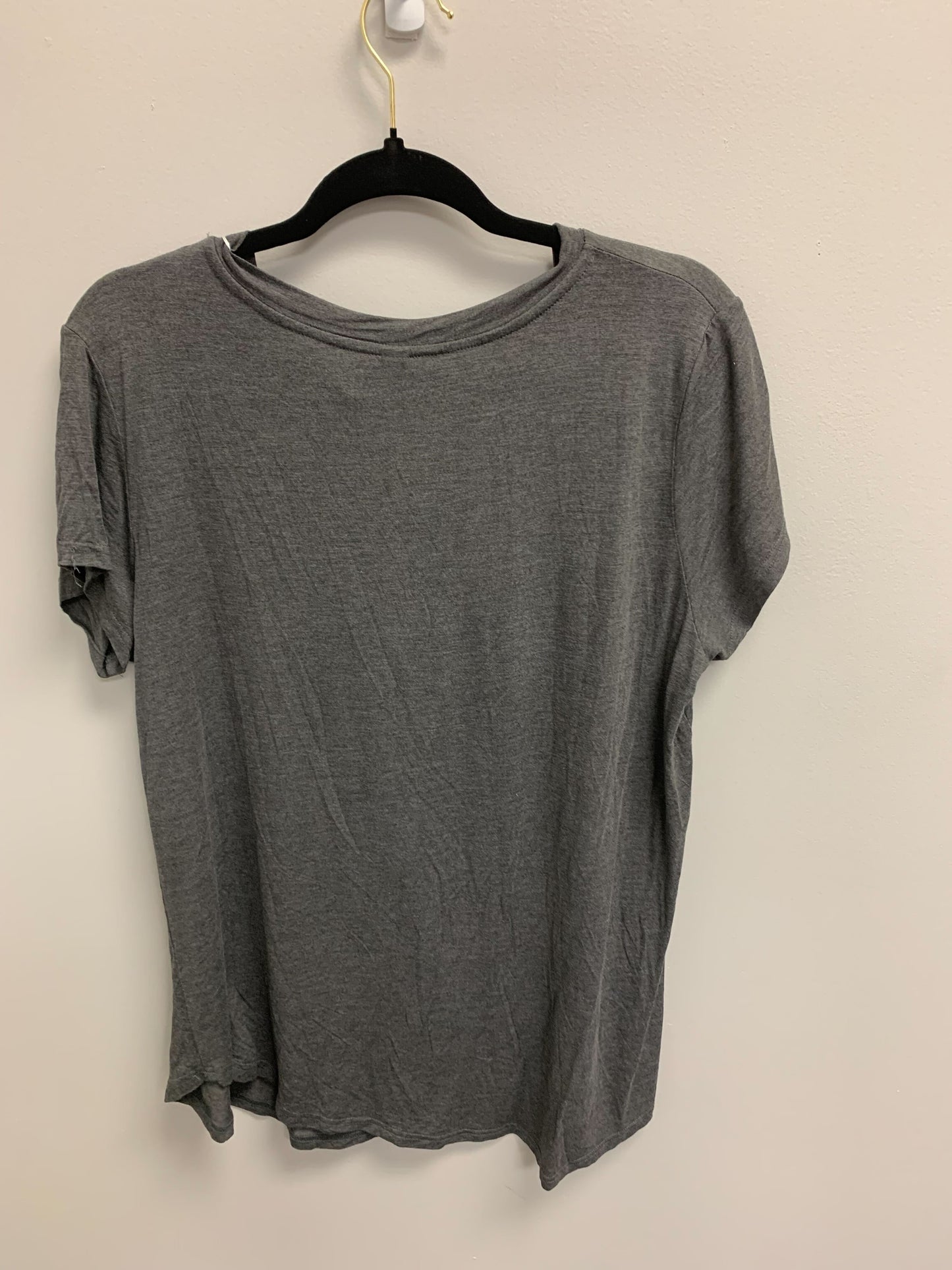 Outlet 5326 - V-Neck Boyfriend Nursing Tee - Charcoal - Large