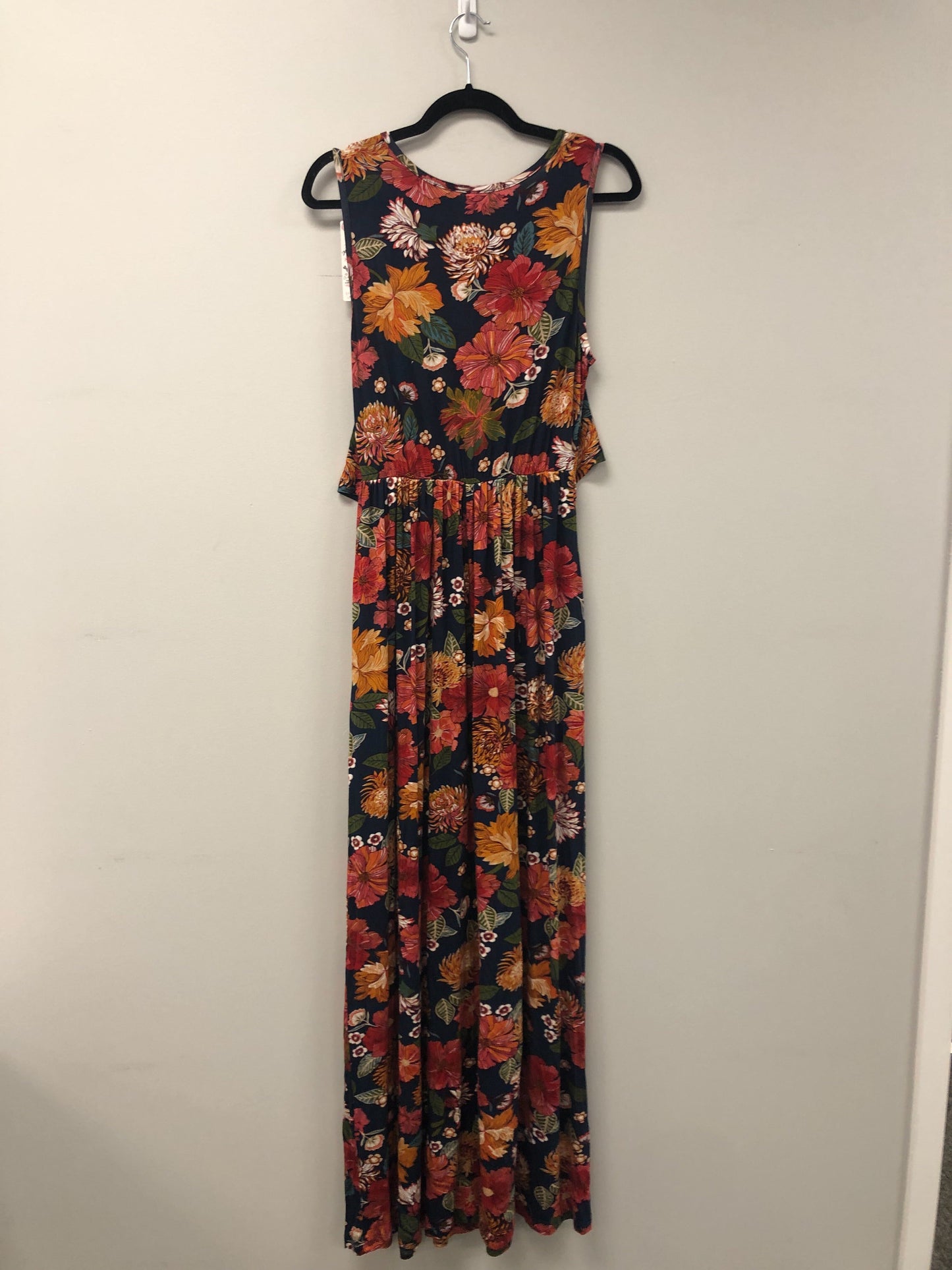 Outlet 5569 - Latched Mama Front Knot Nursing Maxi Dress - Radio Retro - Medium