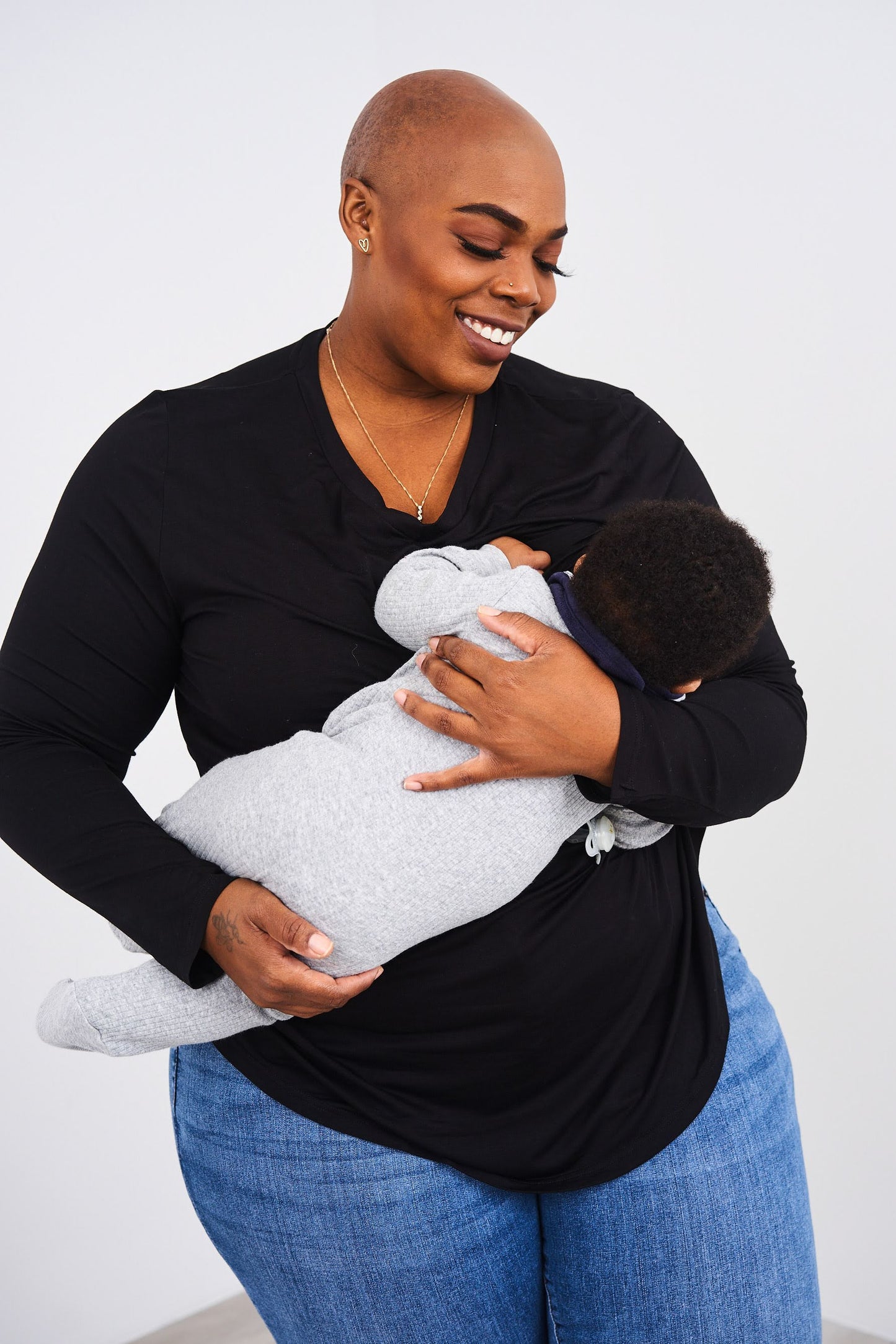 Latched Mama Long Sleeve V-Neck Tee