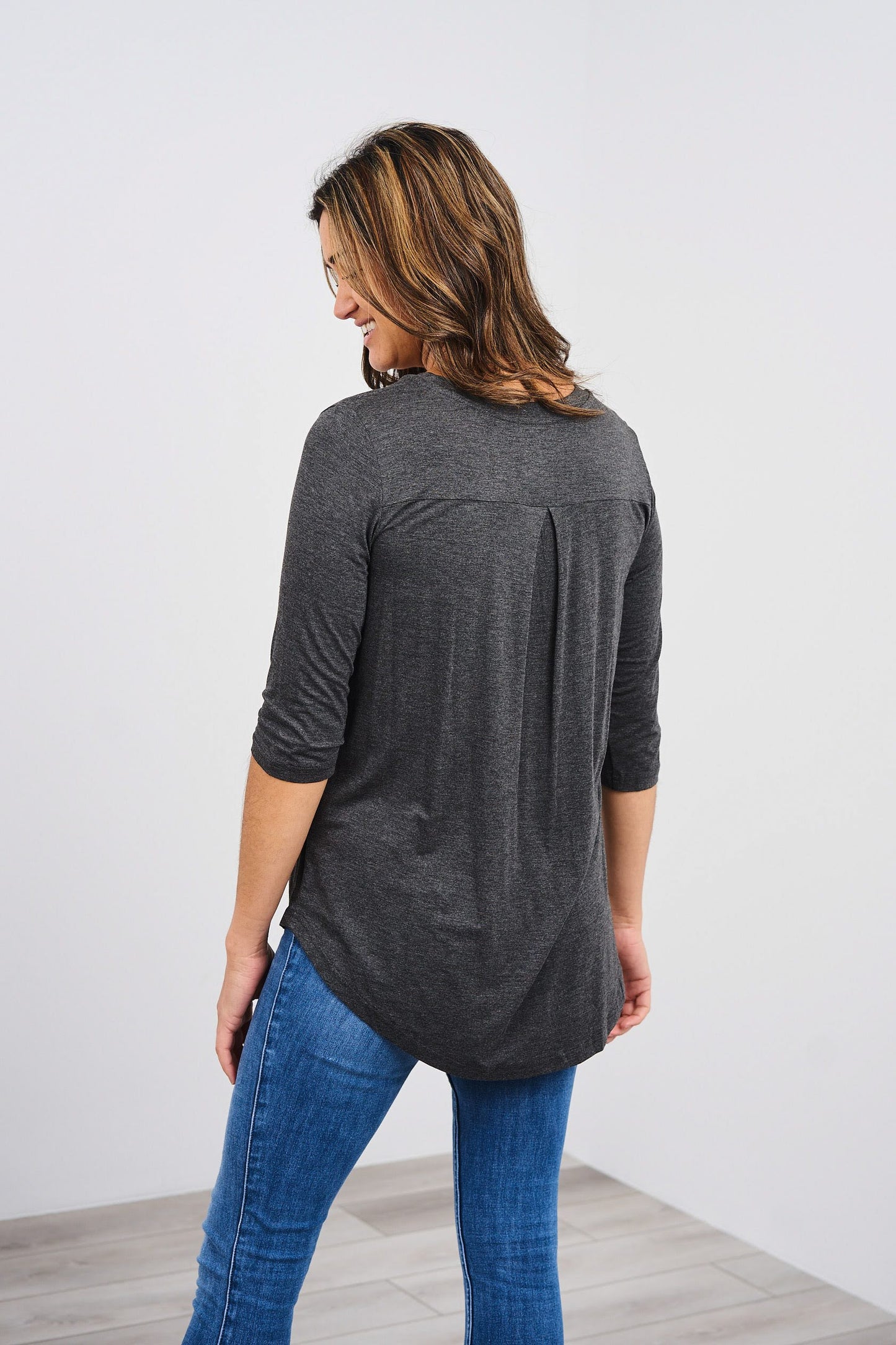 Latched Mama 3/4 Sleeve Scoop Neck Nursing Top 2.0