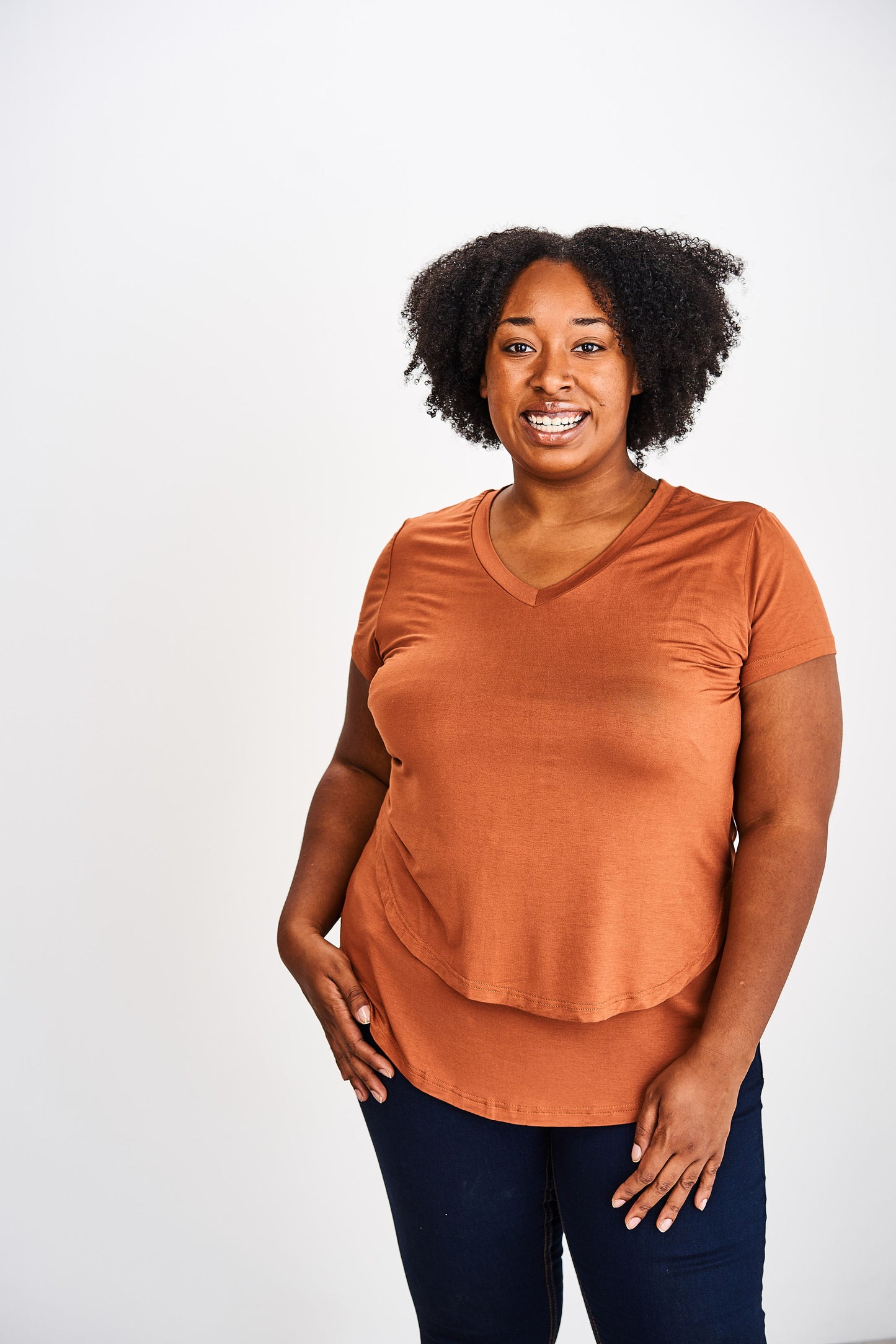 V-Neck Boyfriend Nursing Tee