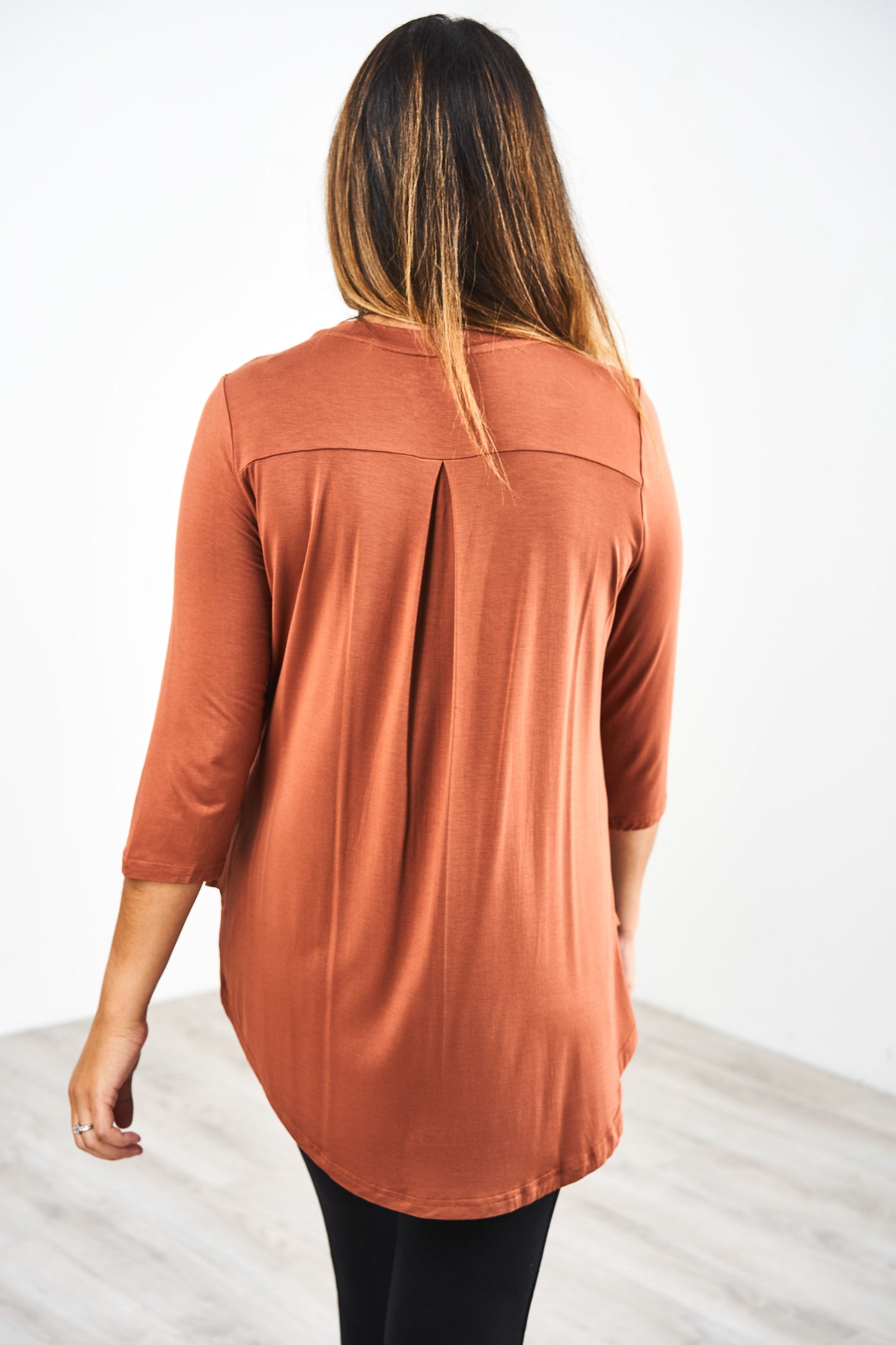 Latched Mama 3/4 Sleeve Scoop Neck Nursing Top 2.0
