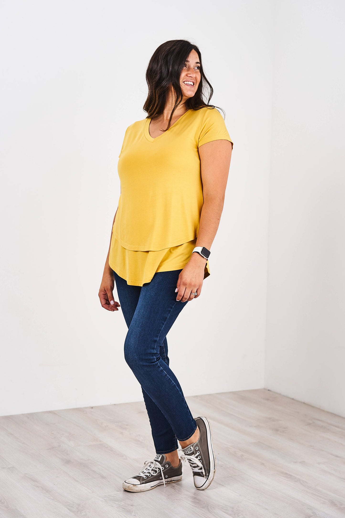 V-Neck Boyfriend Nursing Tee