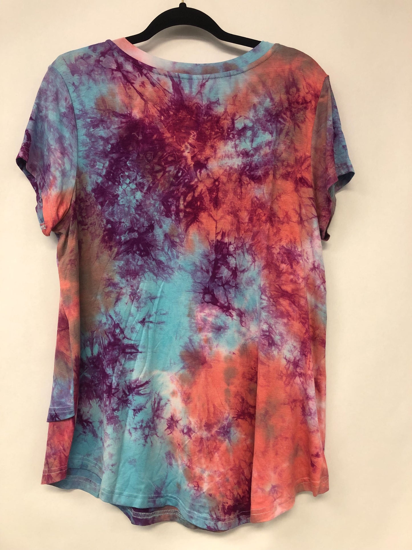 Outlet 6165 - V-Neck Boyfriend Nursing Tee - Vibrant Sunset - Large