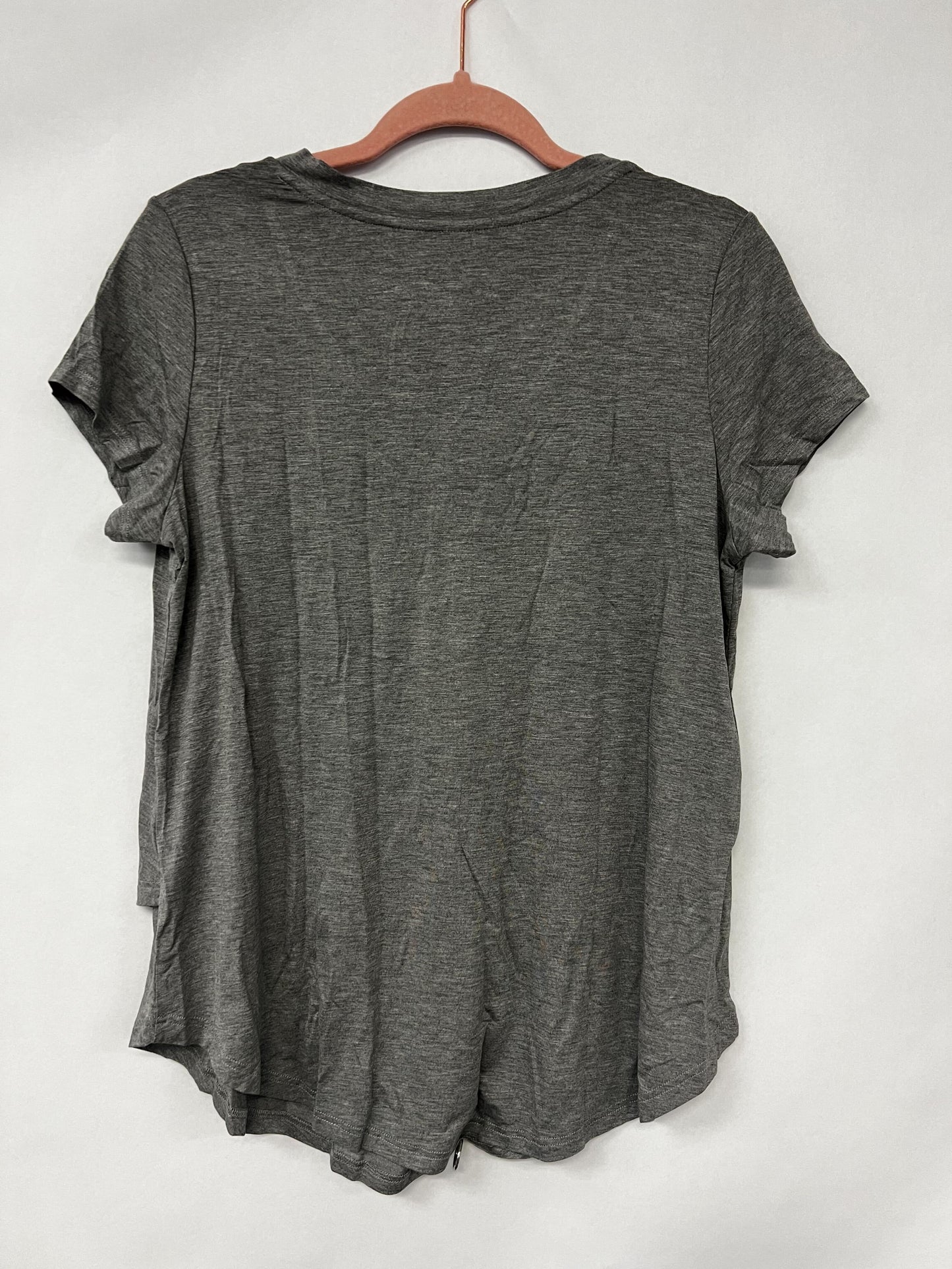 Outlet 6130 - V-Neck Boyfriend Nursing Tee - Light Grey - Small