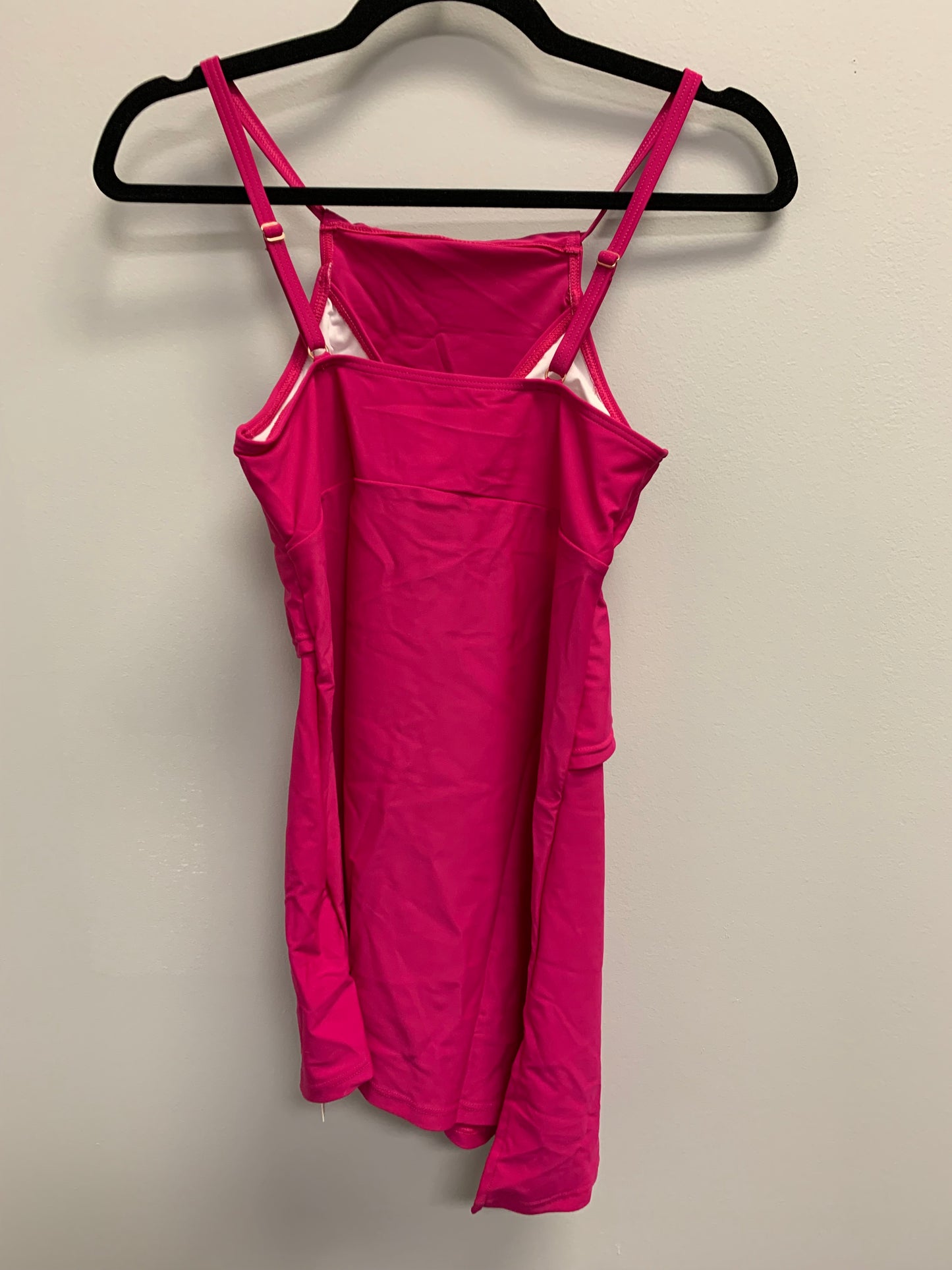 Outlet 5444 - Latched Mama Asymmetrical Nursing Swim Tank - RASPBERRY - Extra Small