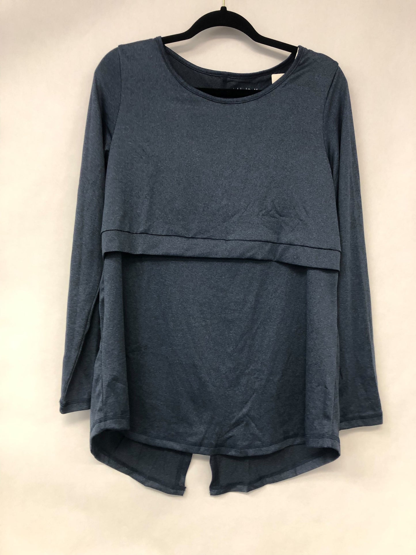 Outlet 6203 - Latched Mama Long Sleeve Performance Nursing Tee - Navy - Large