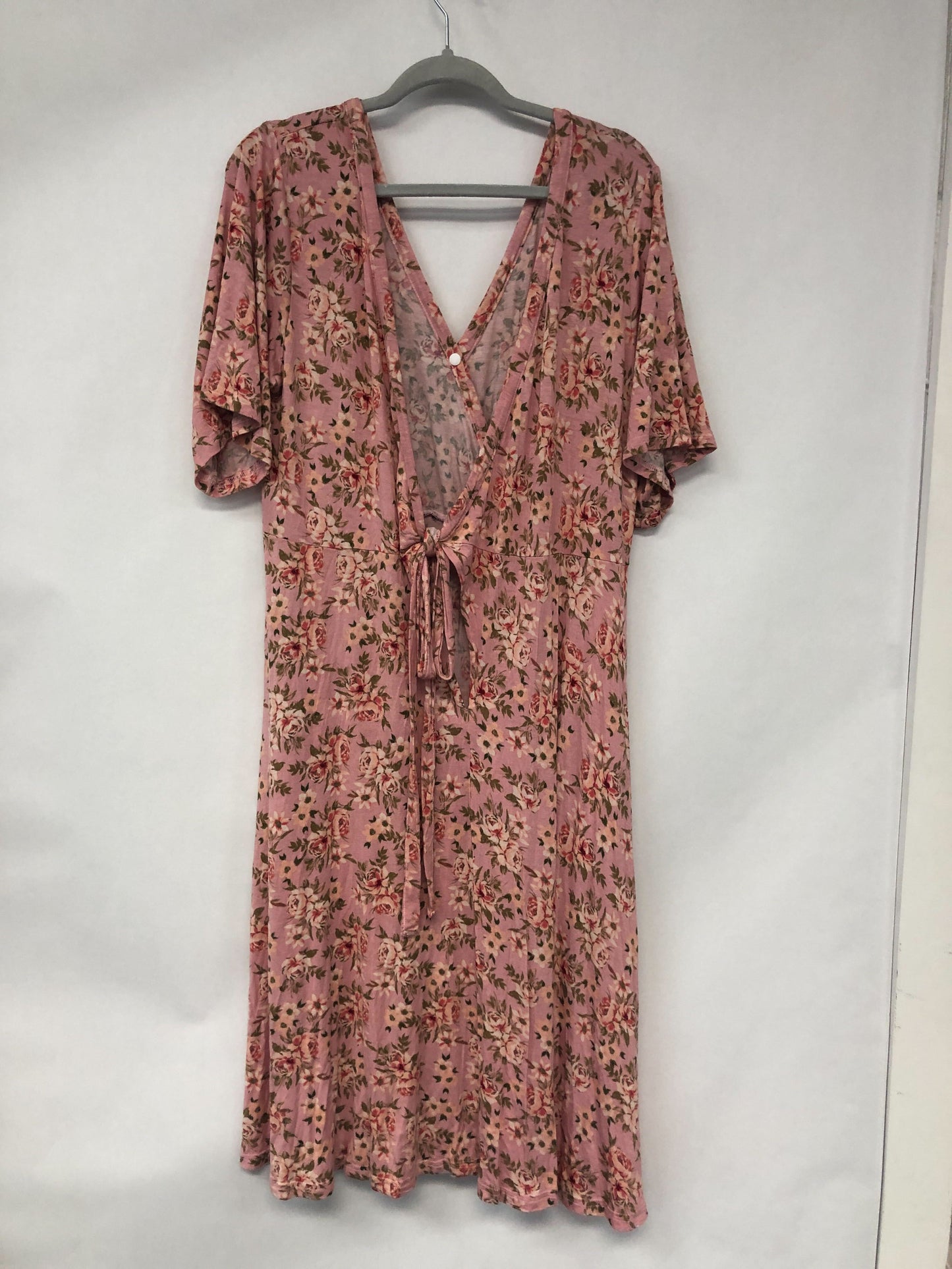 Outlet 6100 - Latched Mama Labor & Postpartum Wrap Dress - Mossy Meadow - Extra Large