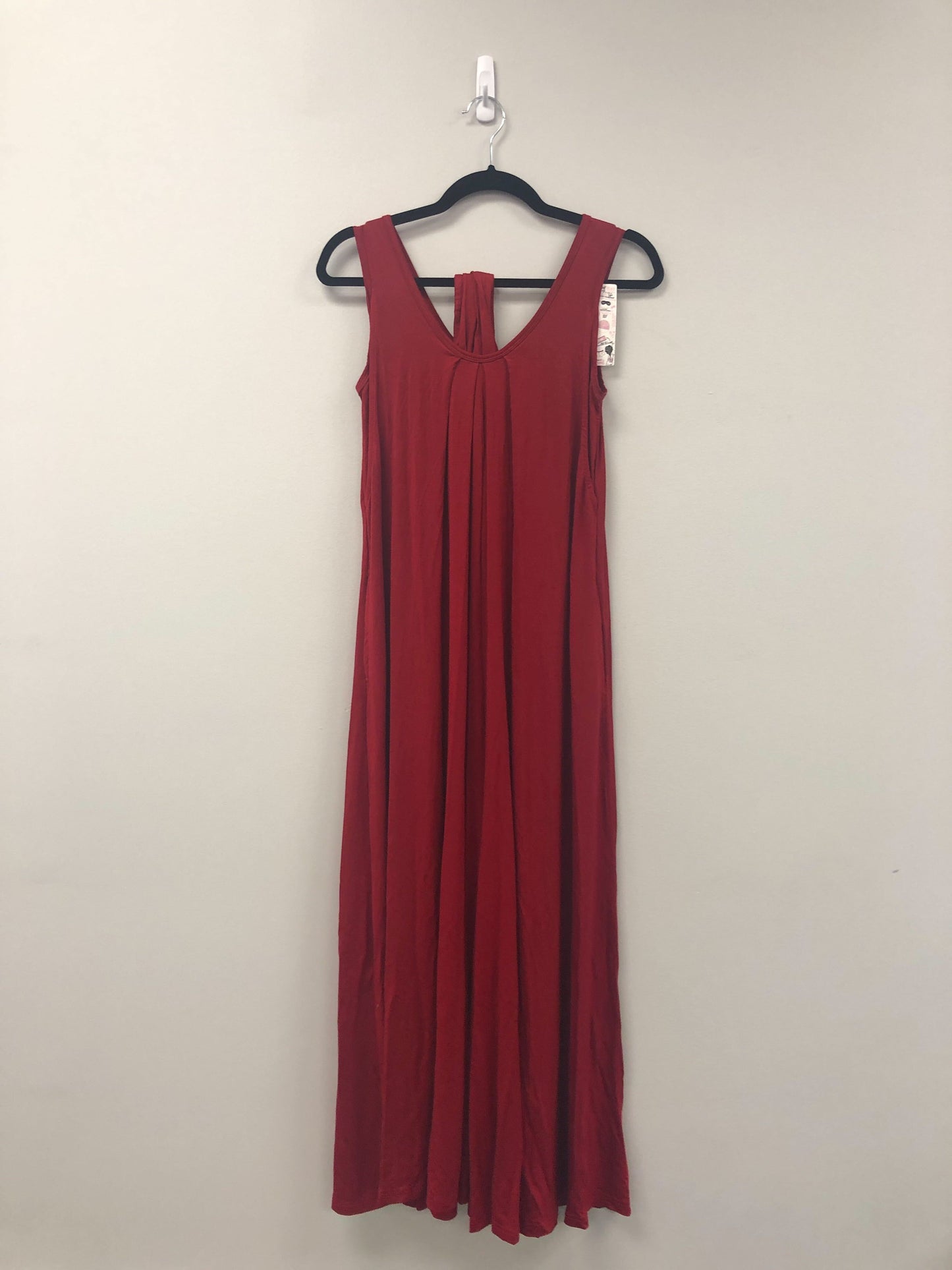 Outlet 5642 - Latched Mama Sleeveless Maxi Nursing Momper - Berry Red - Petite