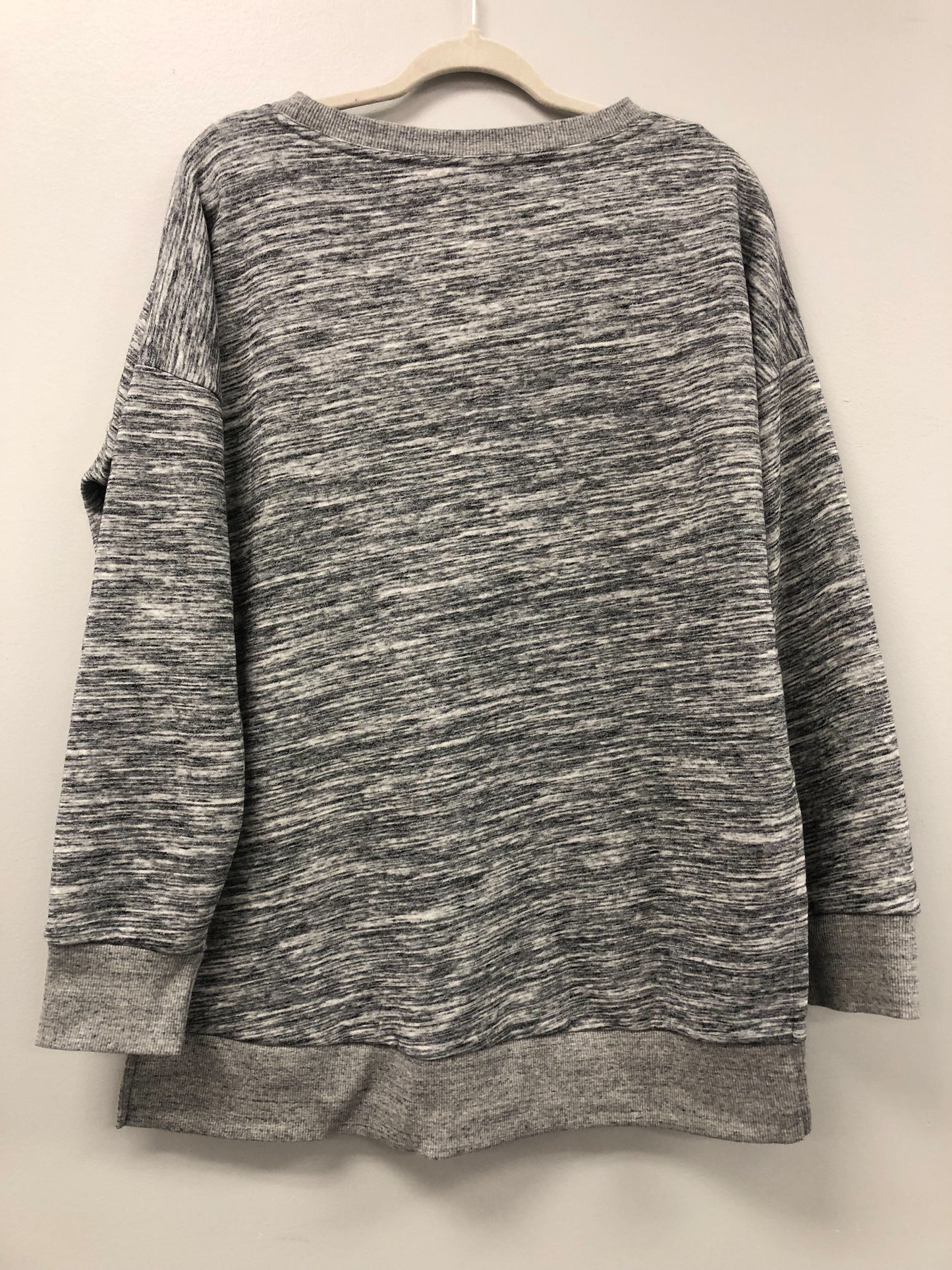 Outlet 5783 - Latched Mama Deluxe Crewneck Nursing Pullover - Heathered Grey - M/L