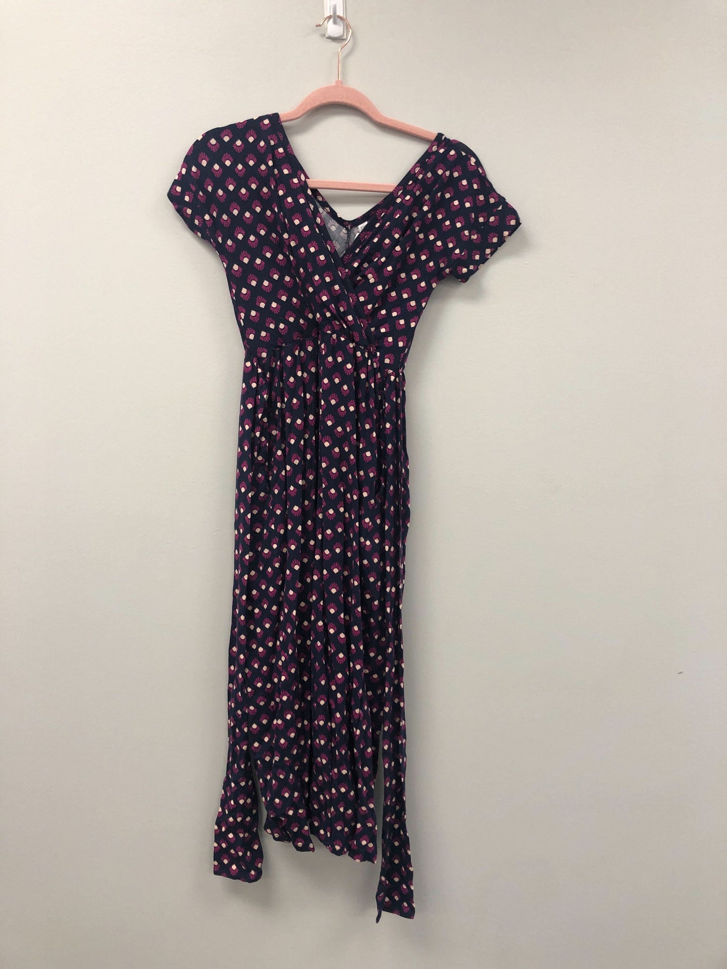 Outlet 5895 - Latched Mama V-Neck Nursing Jumpsuit - Treasure Cove - Extra Extra Small
