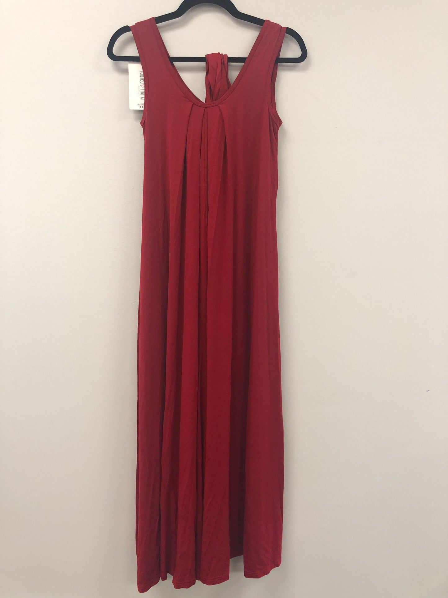 Outlet 5642 - Latched Mama Sleeveless Maxi Nursing Momper - Berry Red - Petite