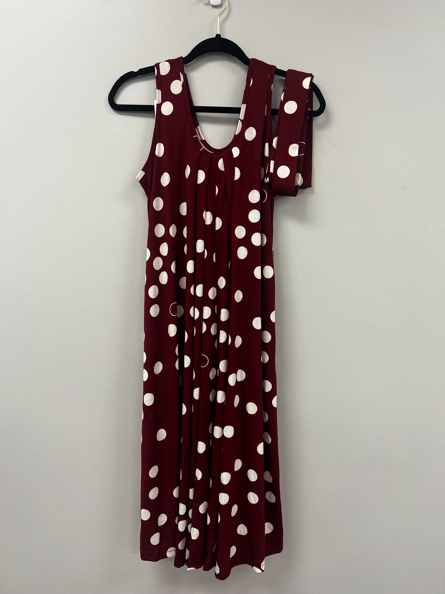 Outlet 5718 - Latched Mama Printed Nursing Romper - Crimson Dots - Standard