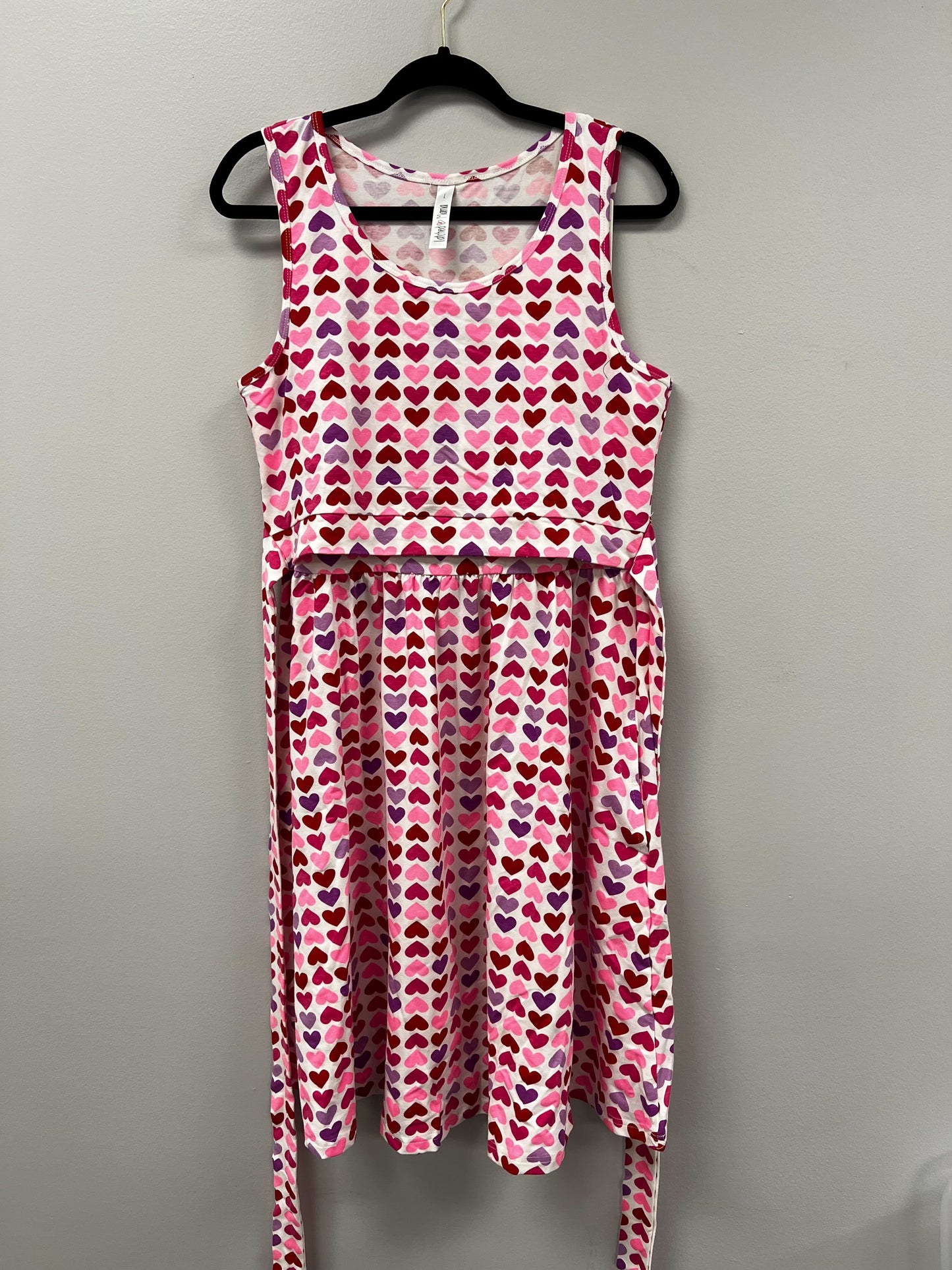 Outlet 5899 - Latched Mama Sunkissed Nursing Sundress - Hearts - Large