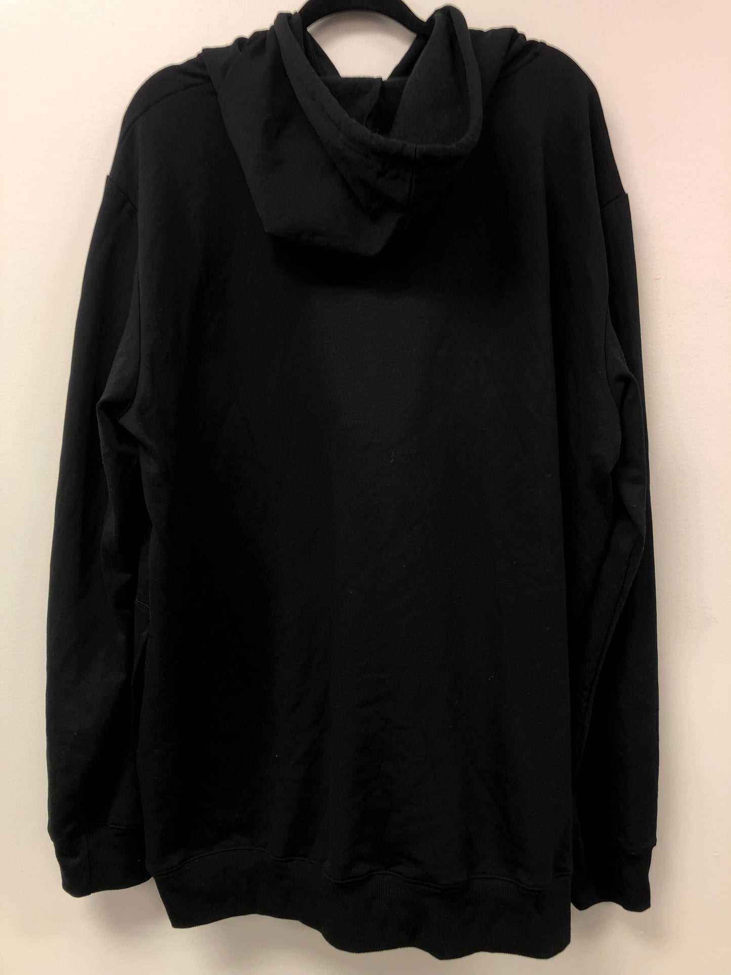 Outlet 5807 - Latched Mama Classic Zipper Nursing Hoodie - Black - 3X