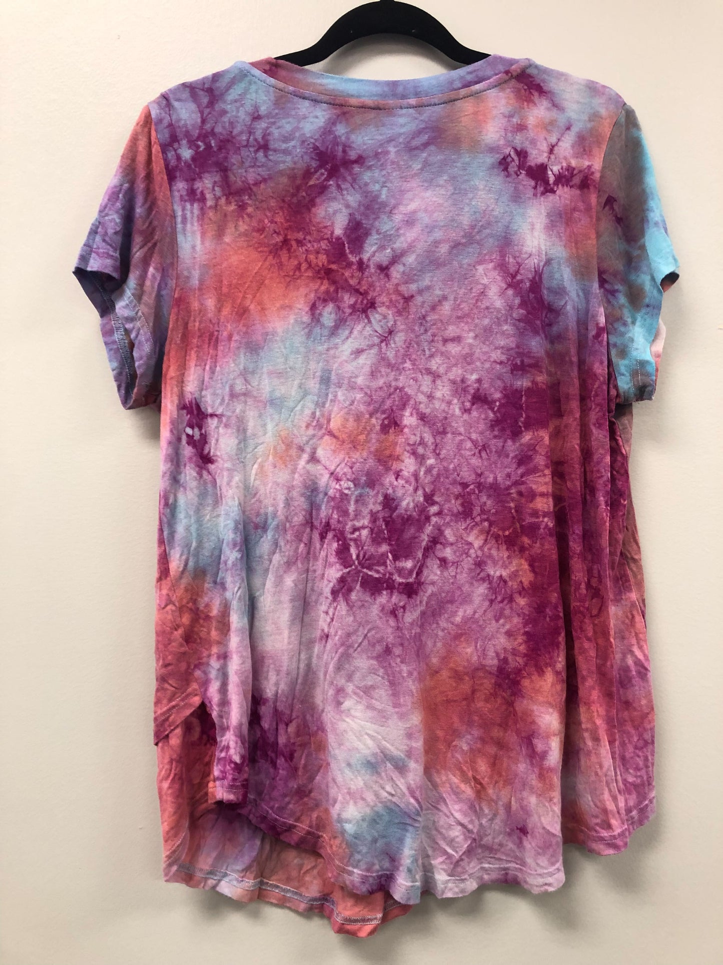 Outlet 5537 - V-Neck Boyfriend Nursing Tee - Vibrant sunset - Large