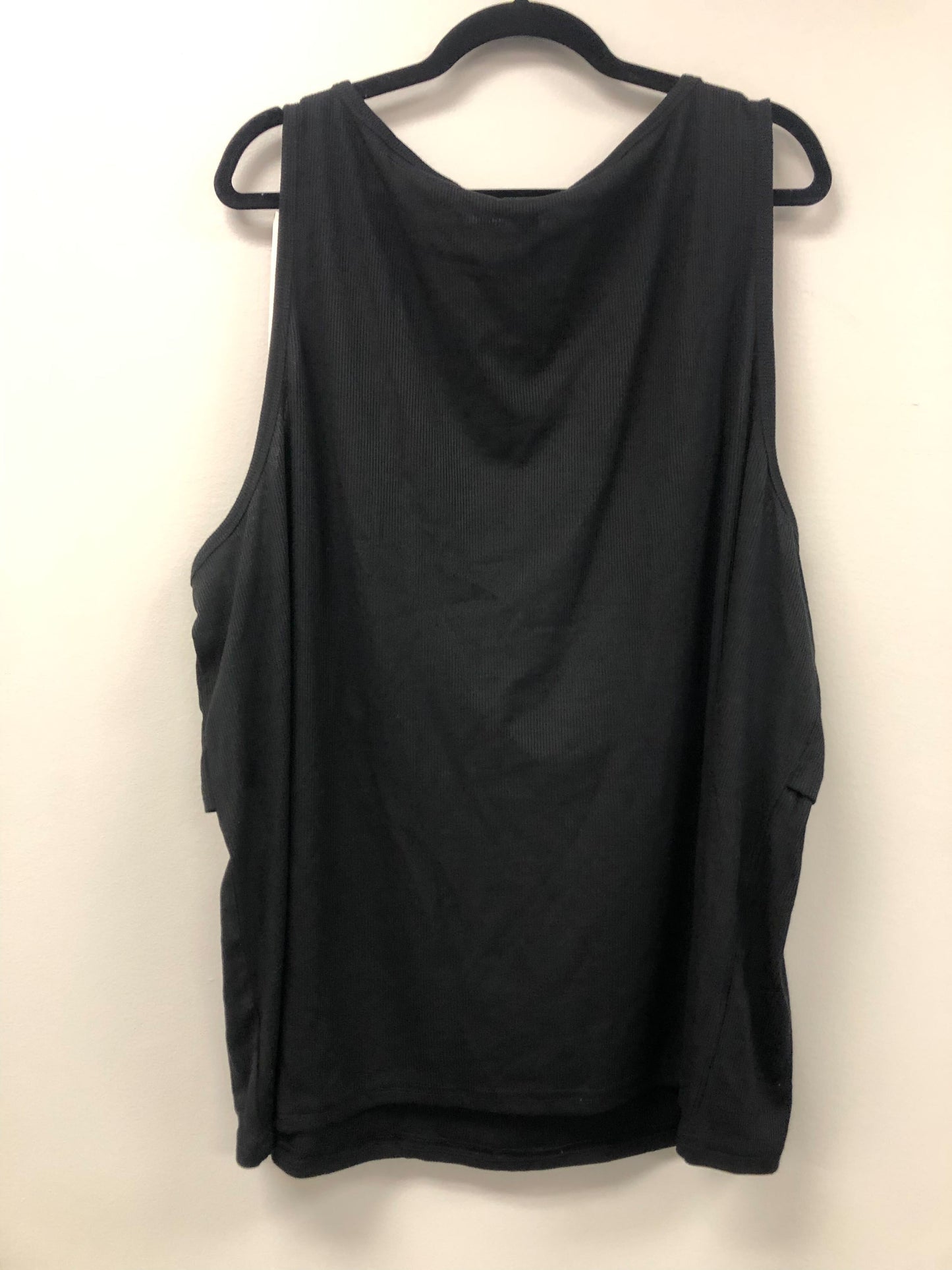 Outlet 5538 - Latched Mama Ribbed Nursing Tank - Black "Boo Bee" - 4X