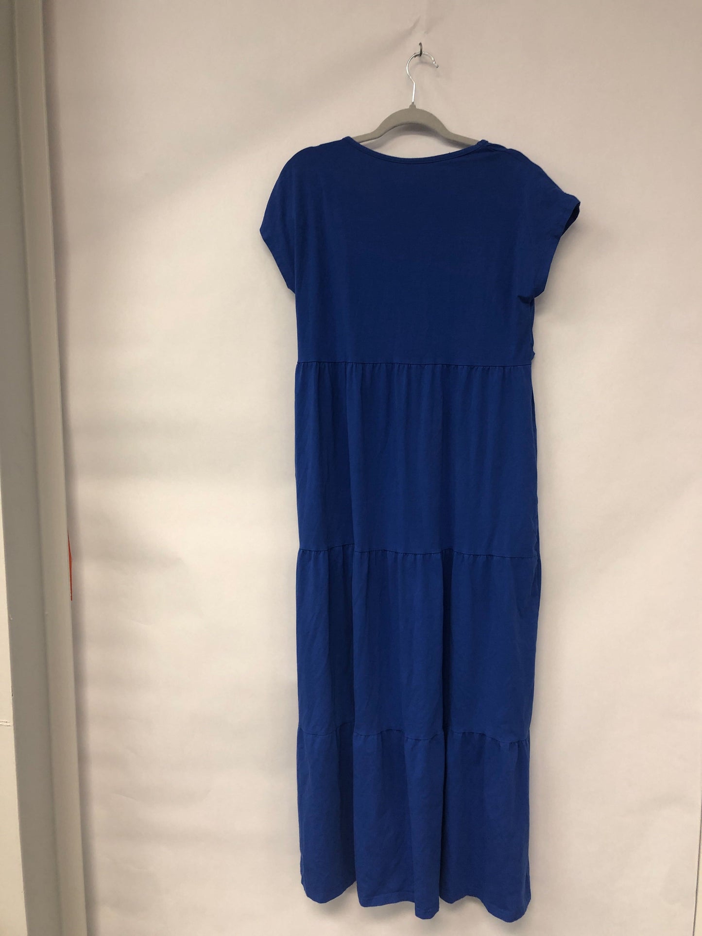 Outlet 6048 - Latched Mama Cotton Tiered T-Shirt Maxi Dress - Cobalt - Large