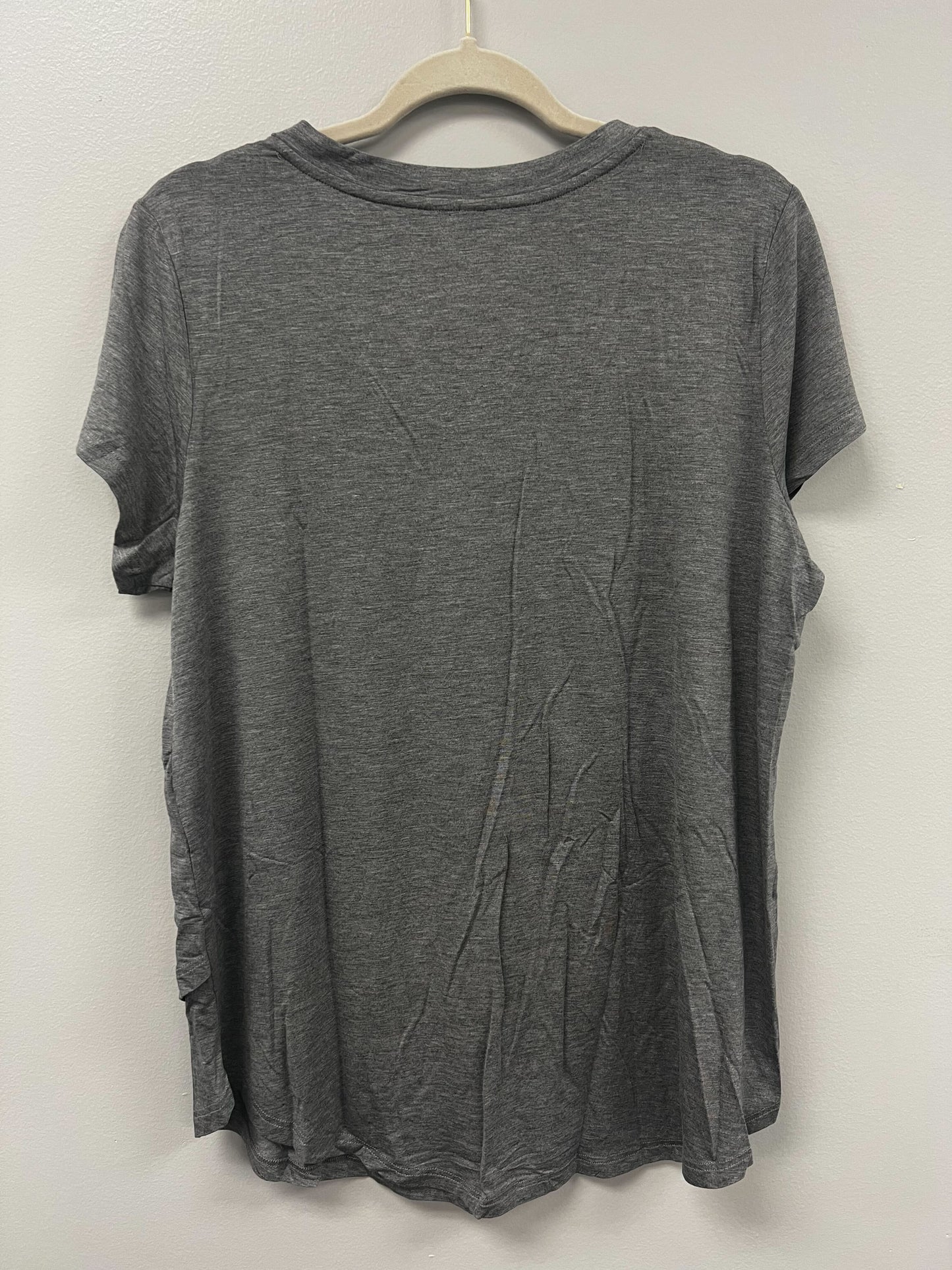 Outlet 5733 - V-Neck Boyfriend Nursing Tee - Light Grey - Large