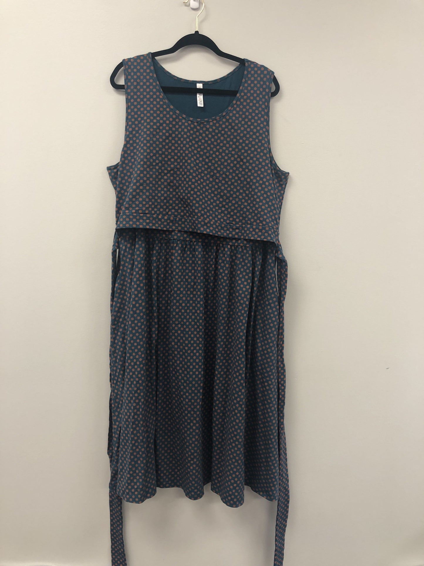 Outlet 5638 - Latched Mama Nursing Sundress - Blue Bauble - 2X