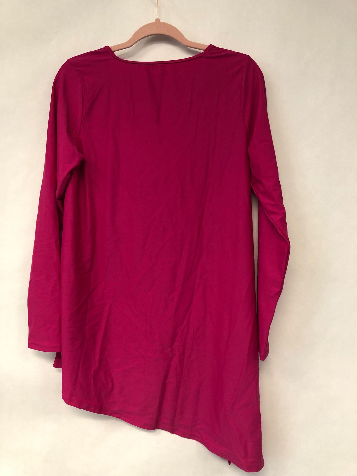 Outlet 6276 - Latched Mama Asymmetrical Nursing Swim Cover Up - Raspberry - Large