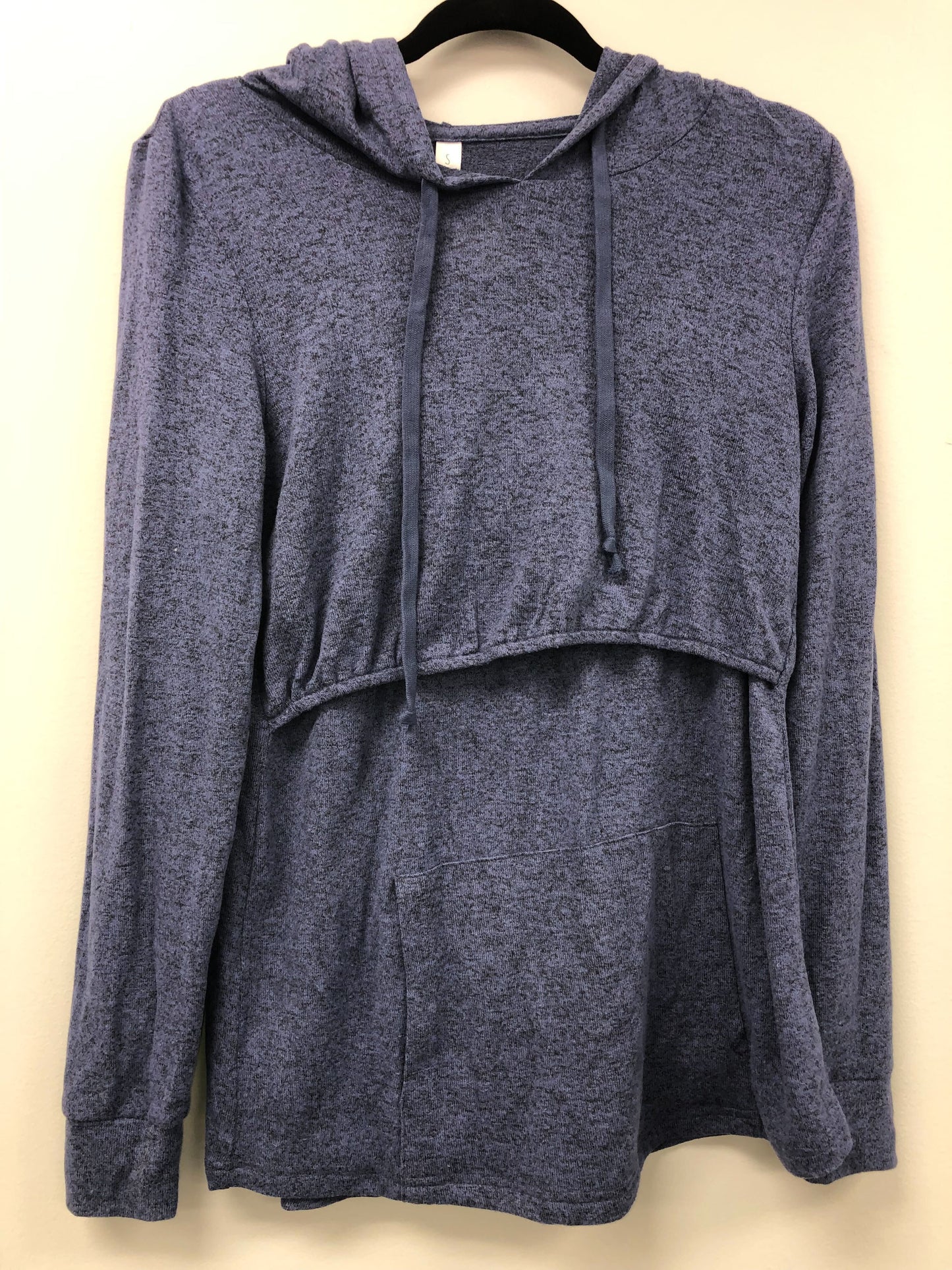 Outlet 5804 - Latched Mama Everyday Nursing Hoodie - Heathered Blue - Small