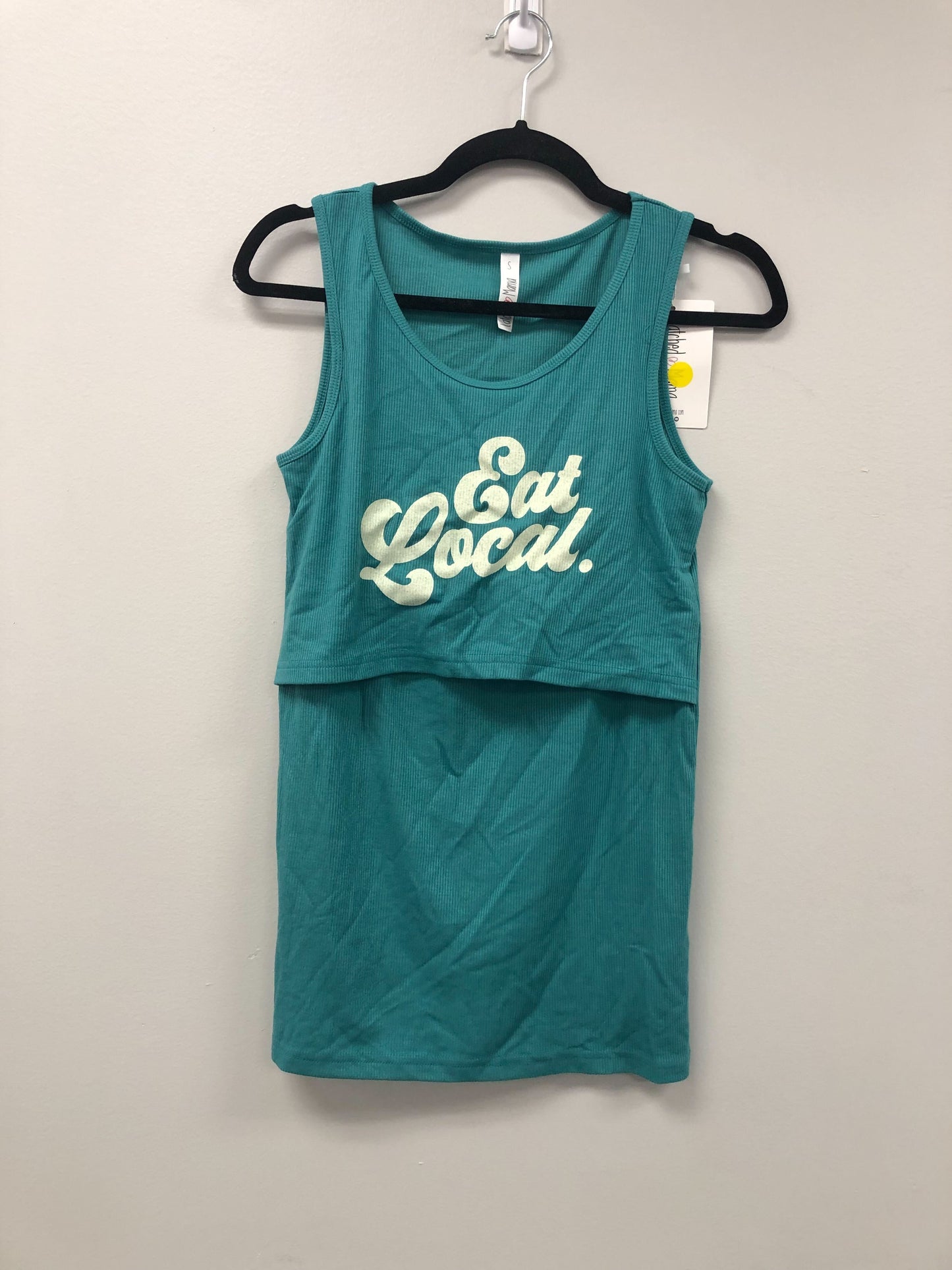 Outlet 5926 - Latched Mama Ribbed Nursing Tank - Eat Local - Small
