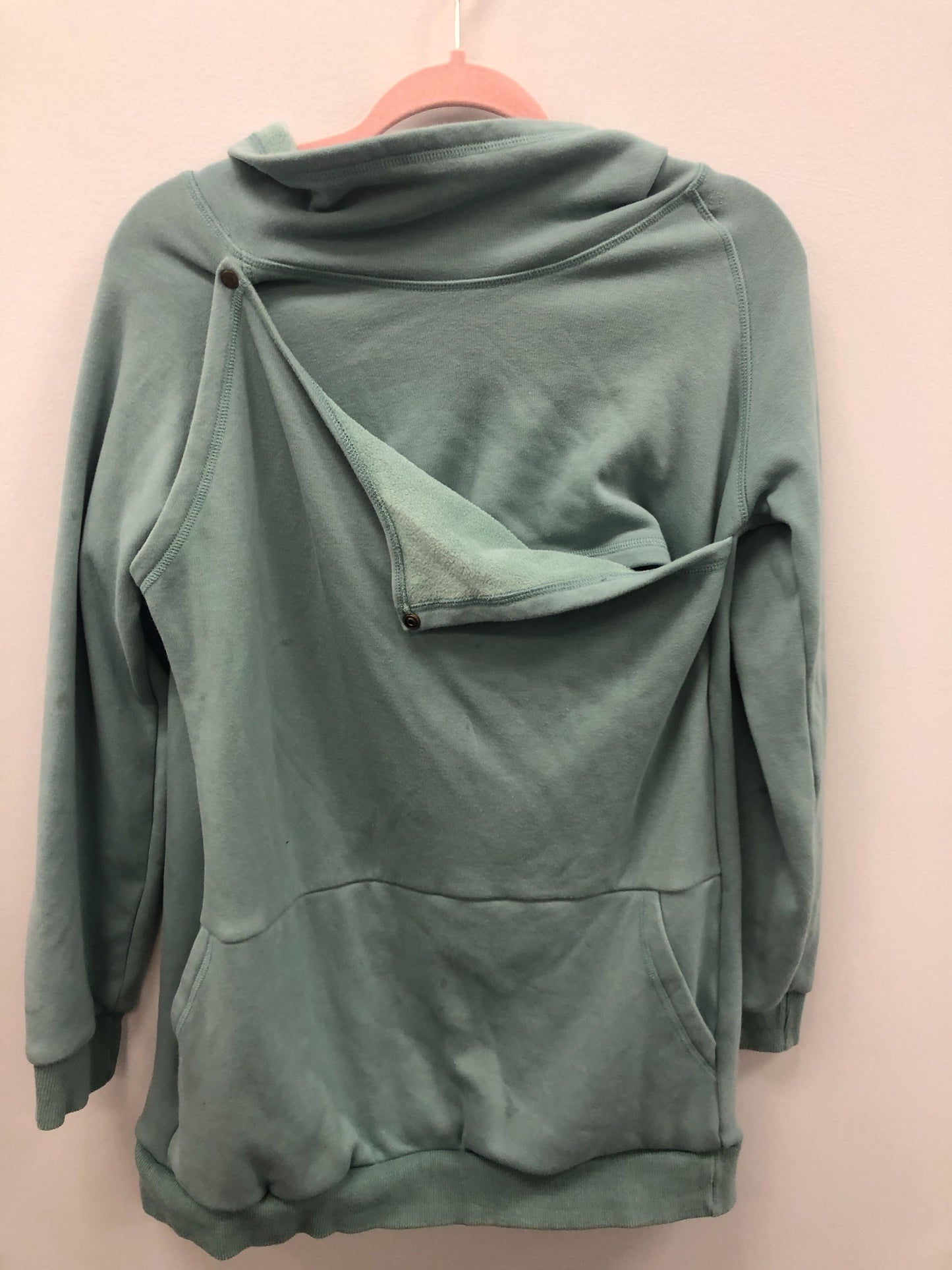 Outlet 5754 - Latched Mama Harbor Snap Nursing Pullover - Seafoam - Large