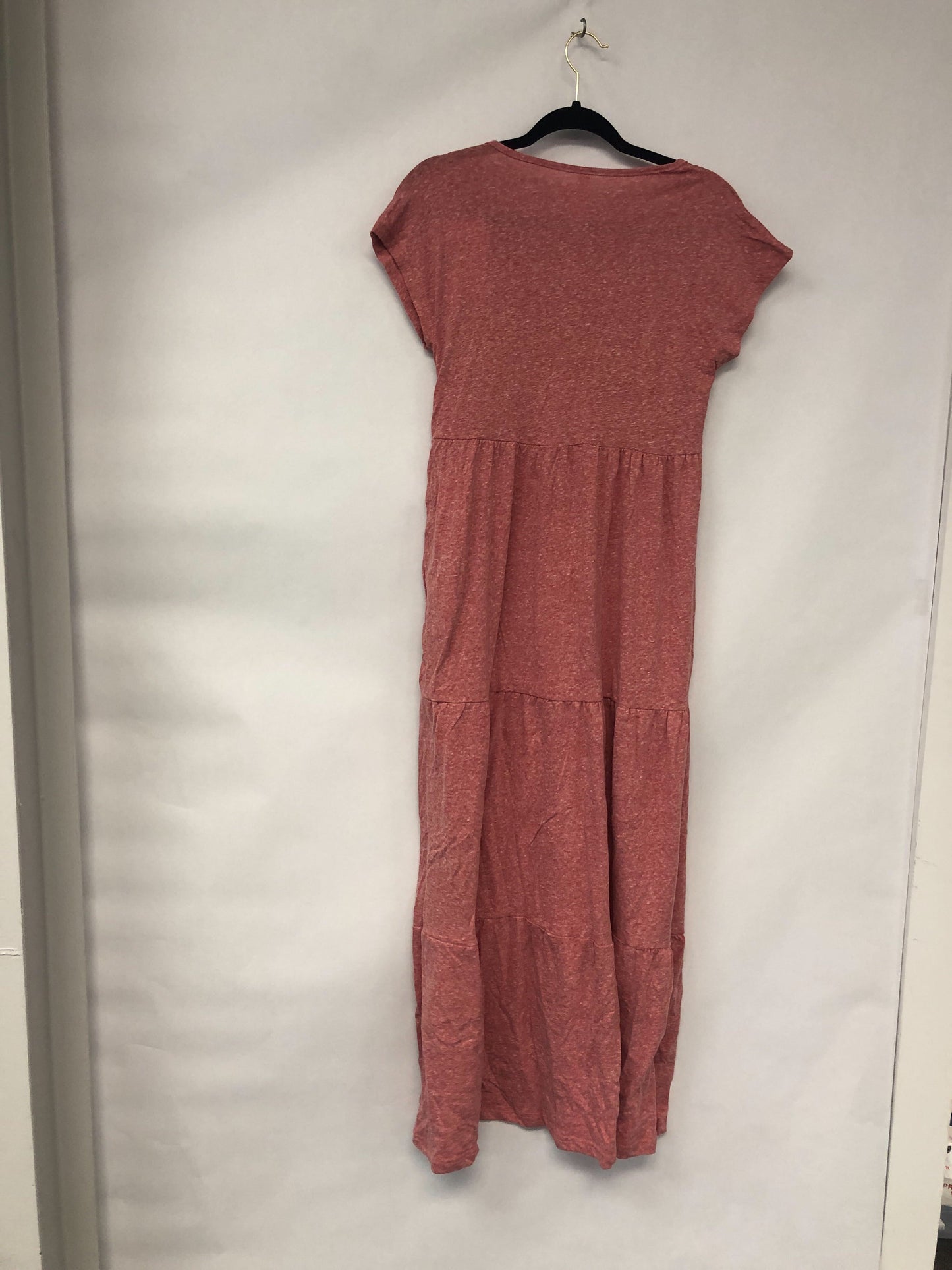 Outlet 6055 - Latched Mama Tiered T-Shirt Maxi Dress - Light Rouge - Small