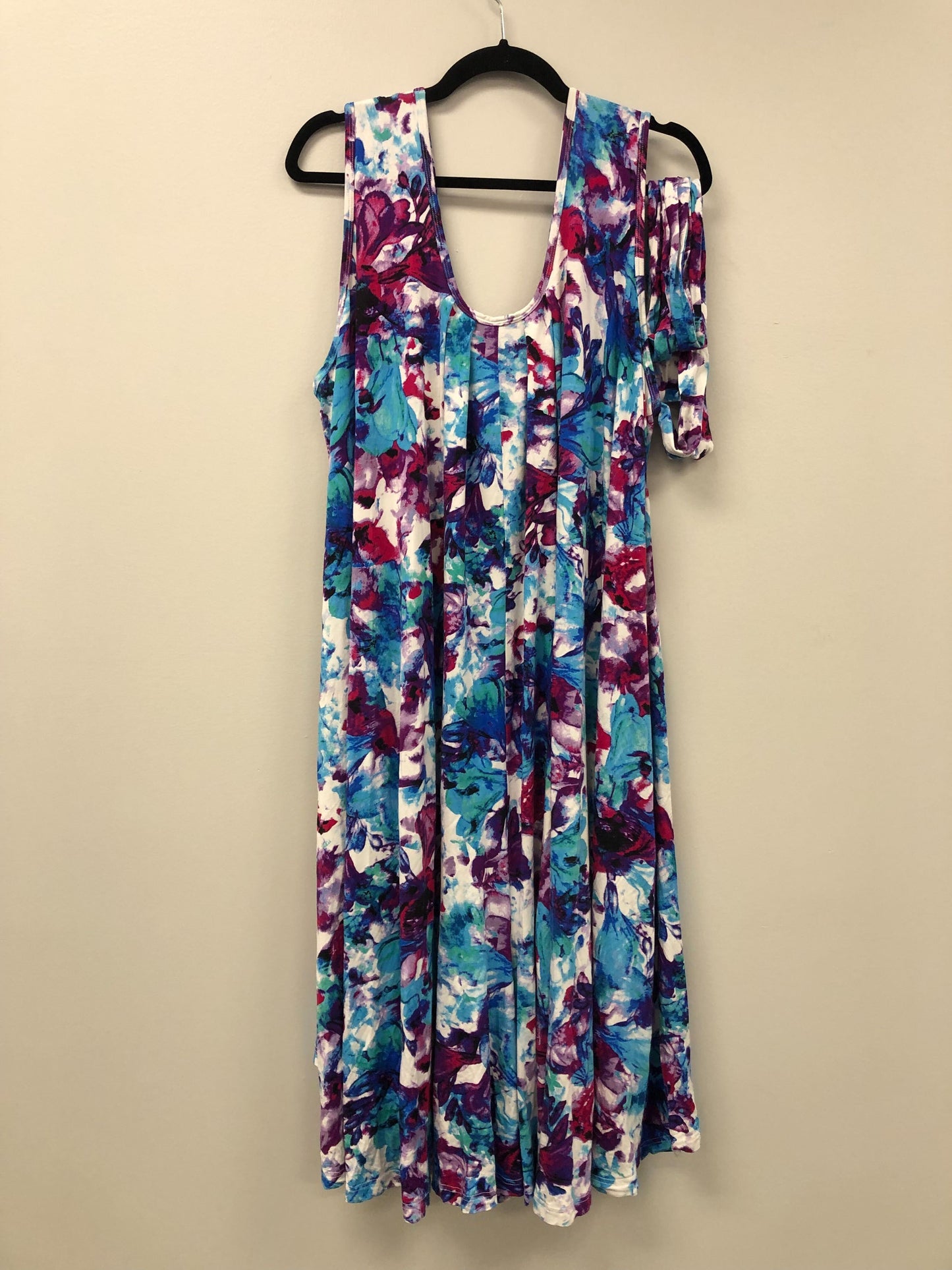 Outlet 5620 - Latched Mama Nursing Romper - Vivid Watercolor - Plus