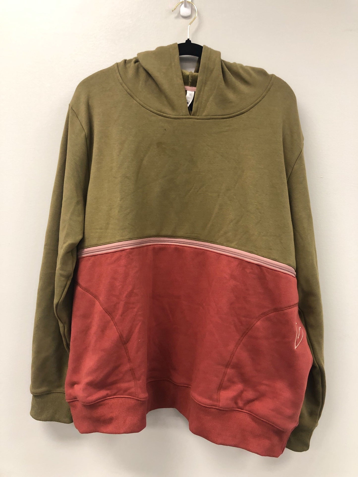 Outlet 5837 - Latched Mama Trailblazer Nursing Hoodie - Olive/Rust - 3X